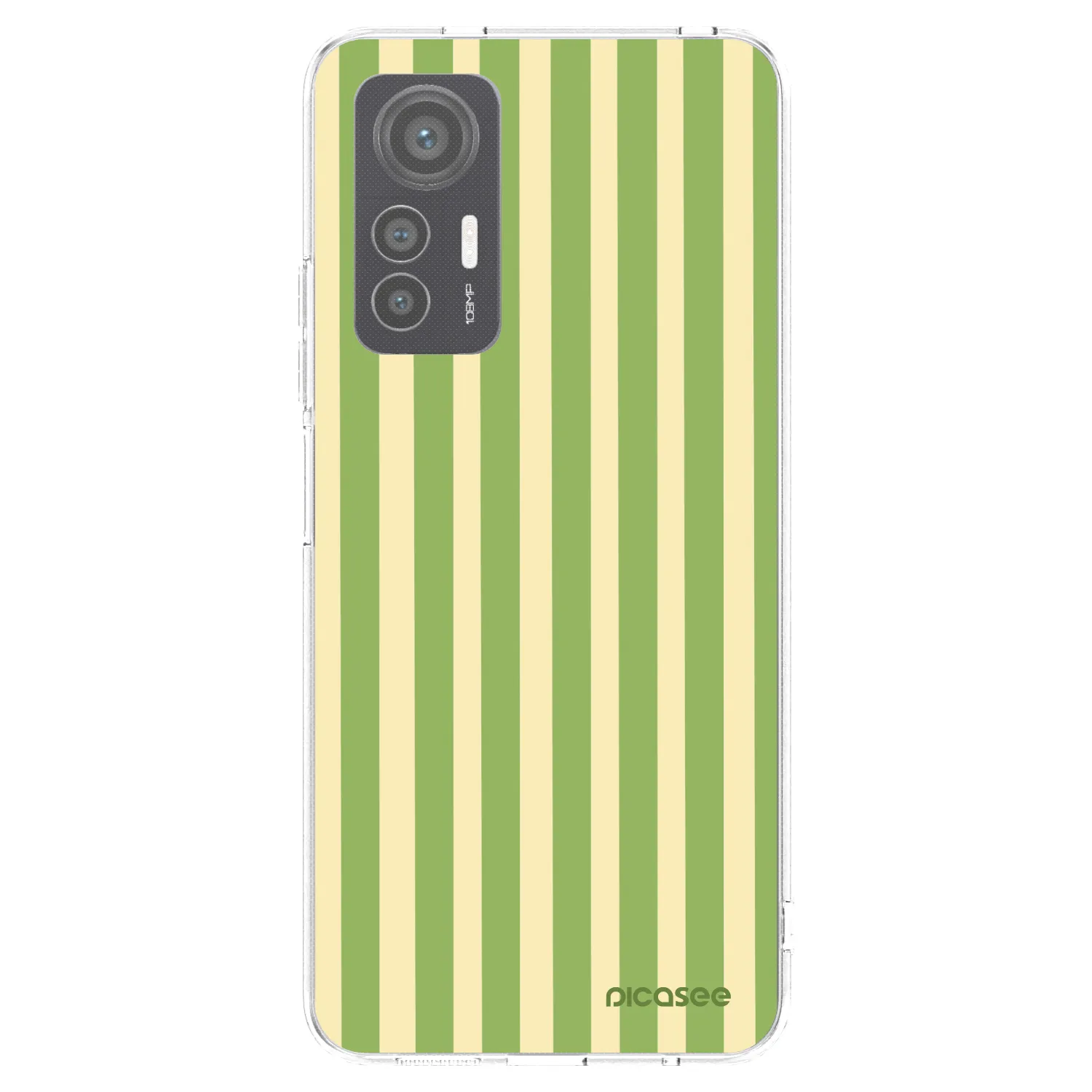 Picasee silikónový prehľadný obal pre Xiaomi 12 Lite - Lines Matcha
