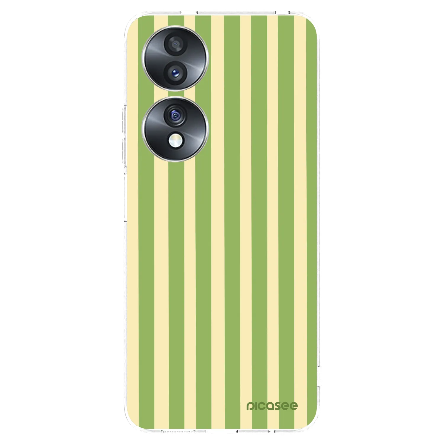 Picasee silikónový prehľadný obal pre Honor 70 - Lines Matcha