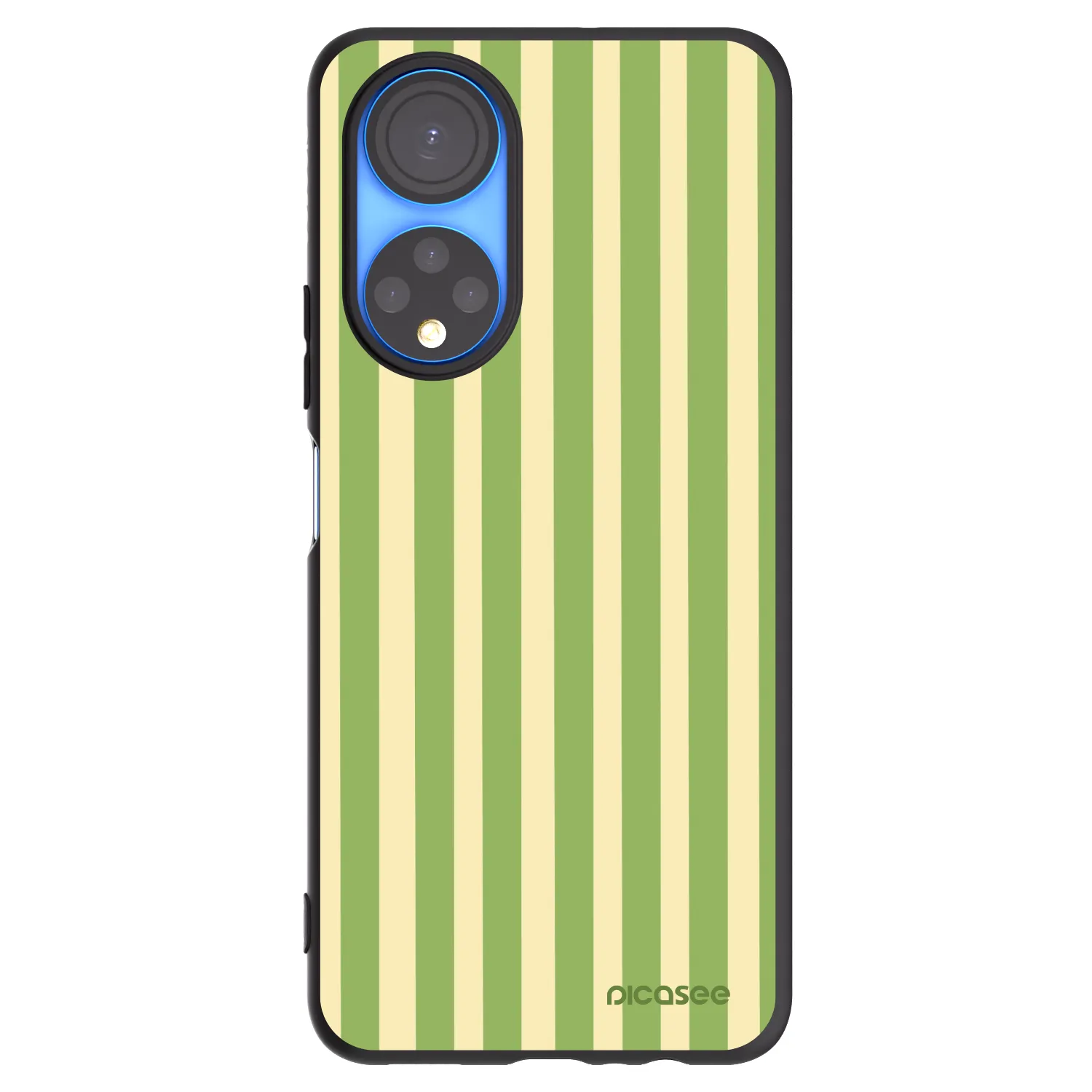 Picasee silikónový čierny obal pre Honor X7 - Lines Matcha