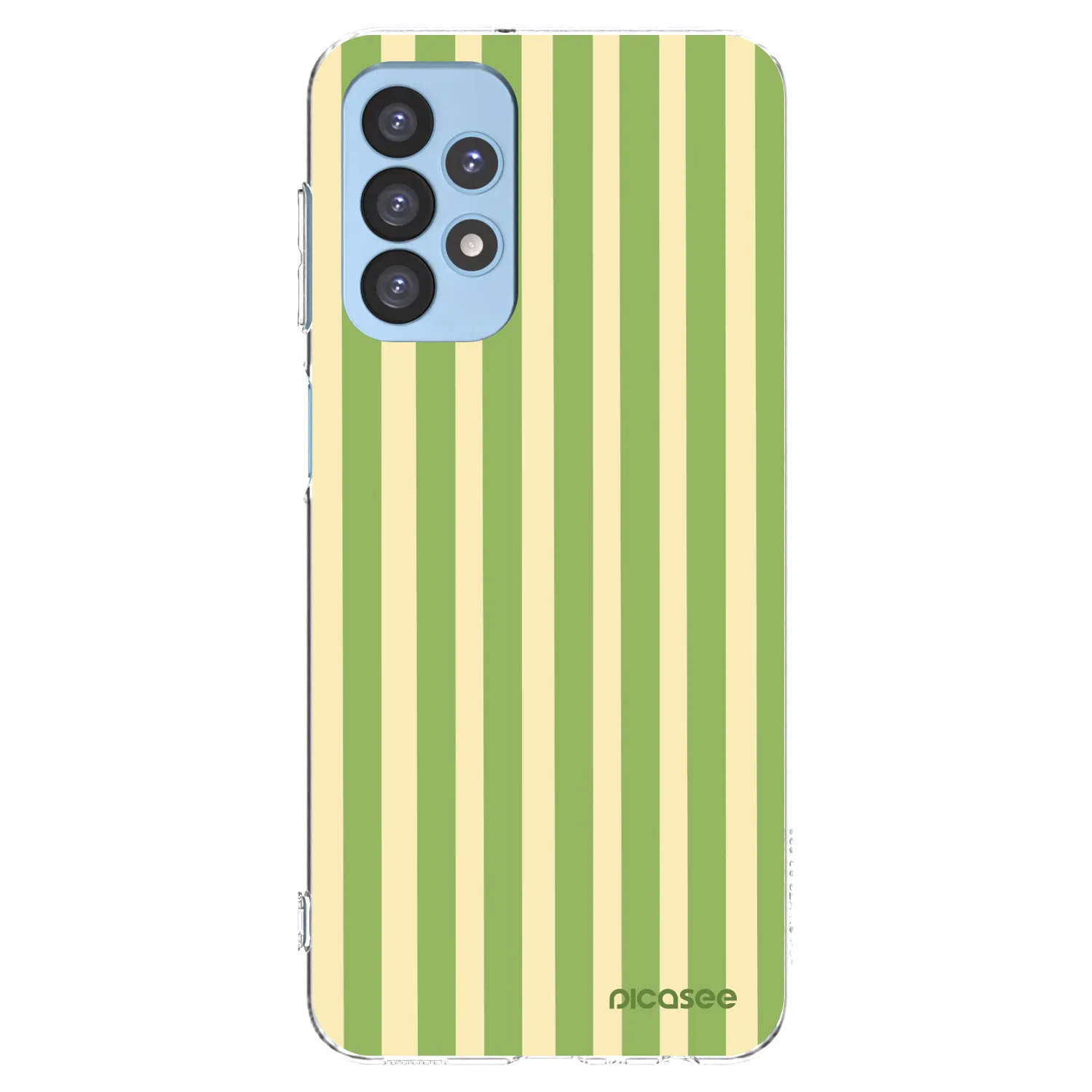 Picasee silikónový prehľadný obal pre Samsung Galaxy A23 A235F 4G - Lines Matcha