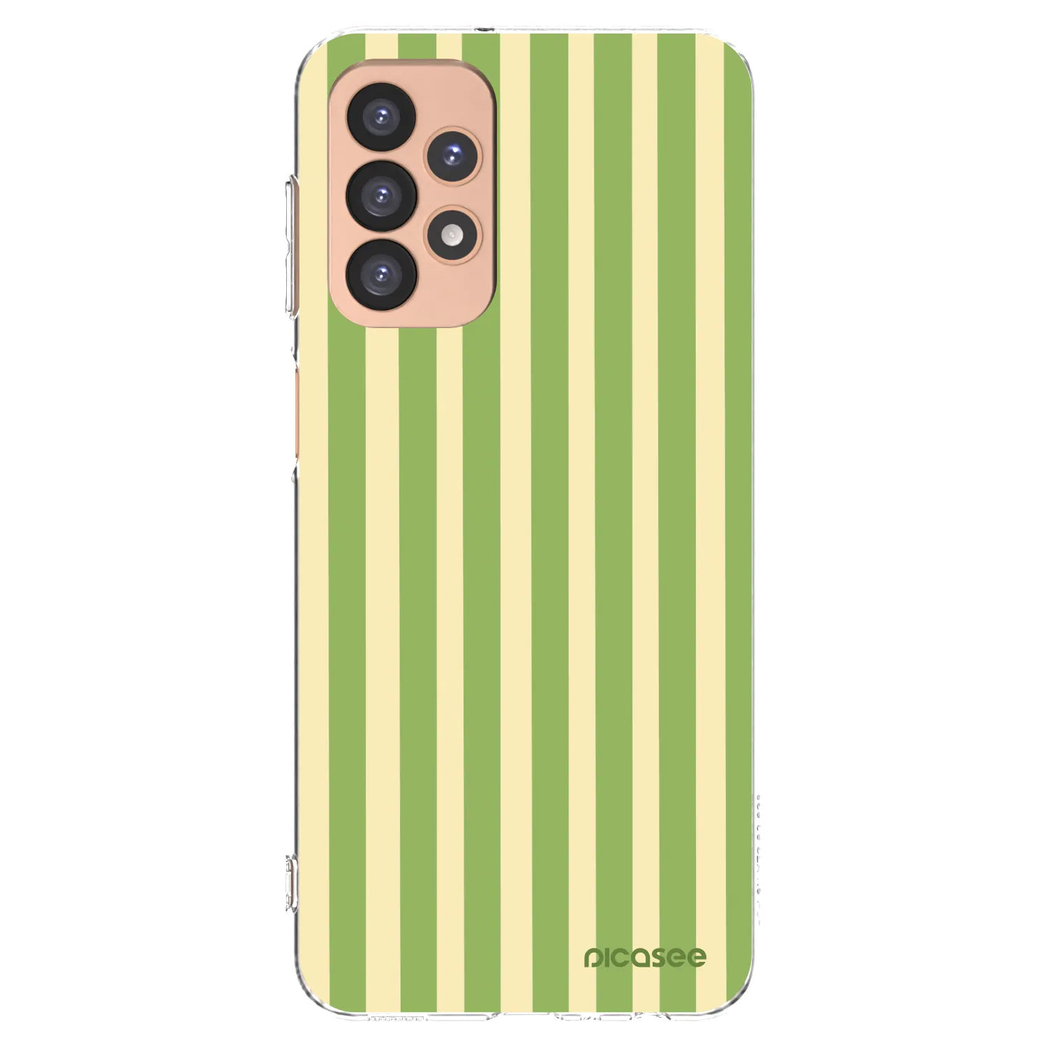 Picasee silikónový prehľadný obal pre Samsung Galaxy A23 A236B 5G - Lines Matcha