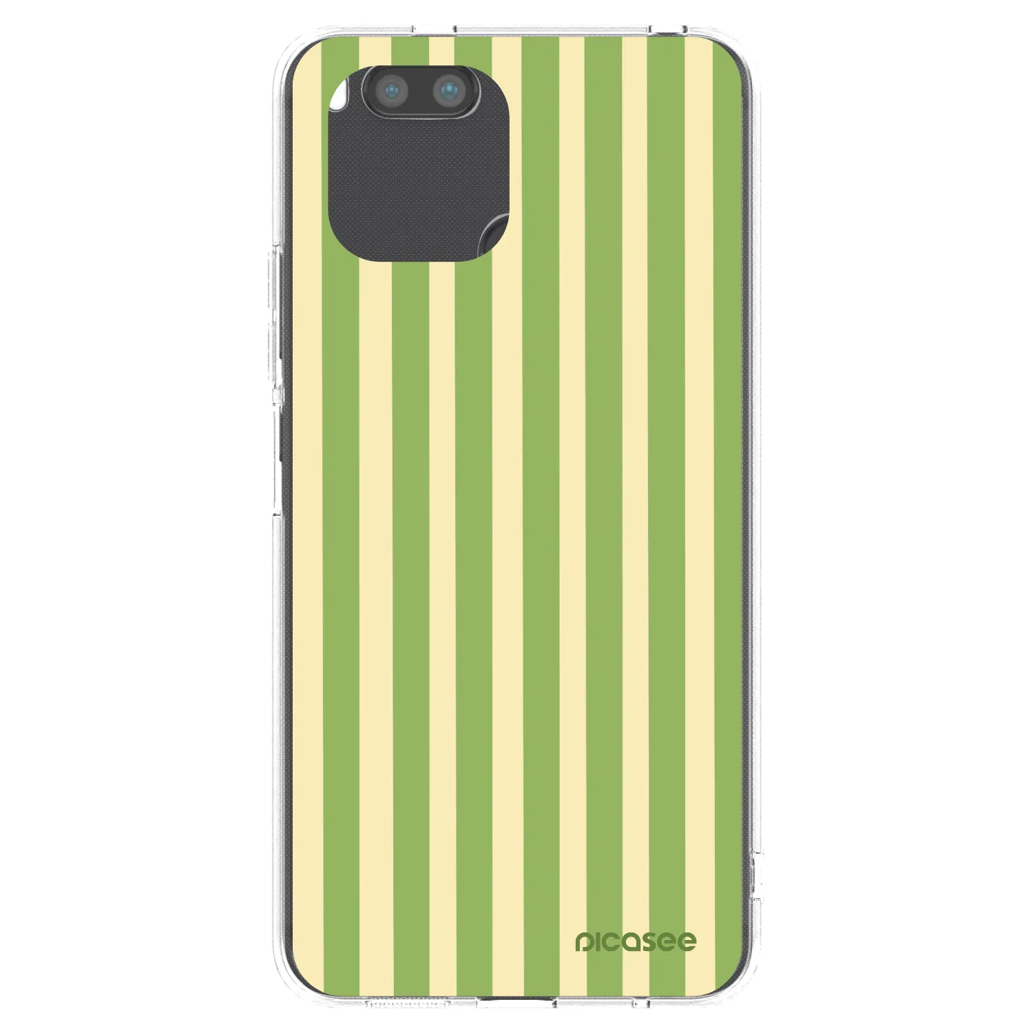 Picasee silikónový prehľadný obal pre Xiaomi Redmi A1 - Lines Matcha