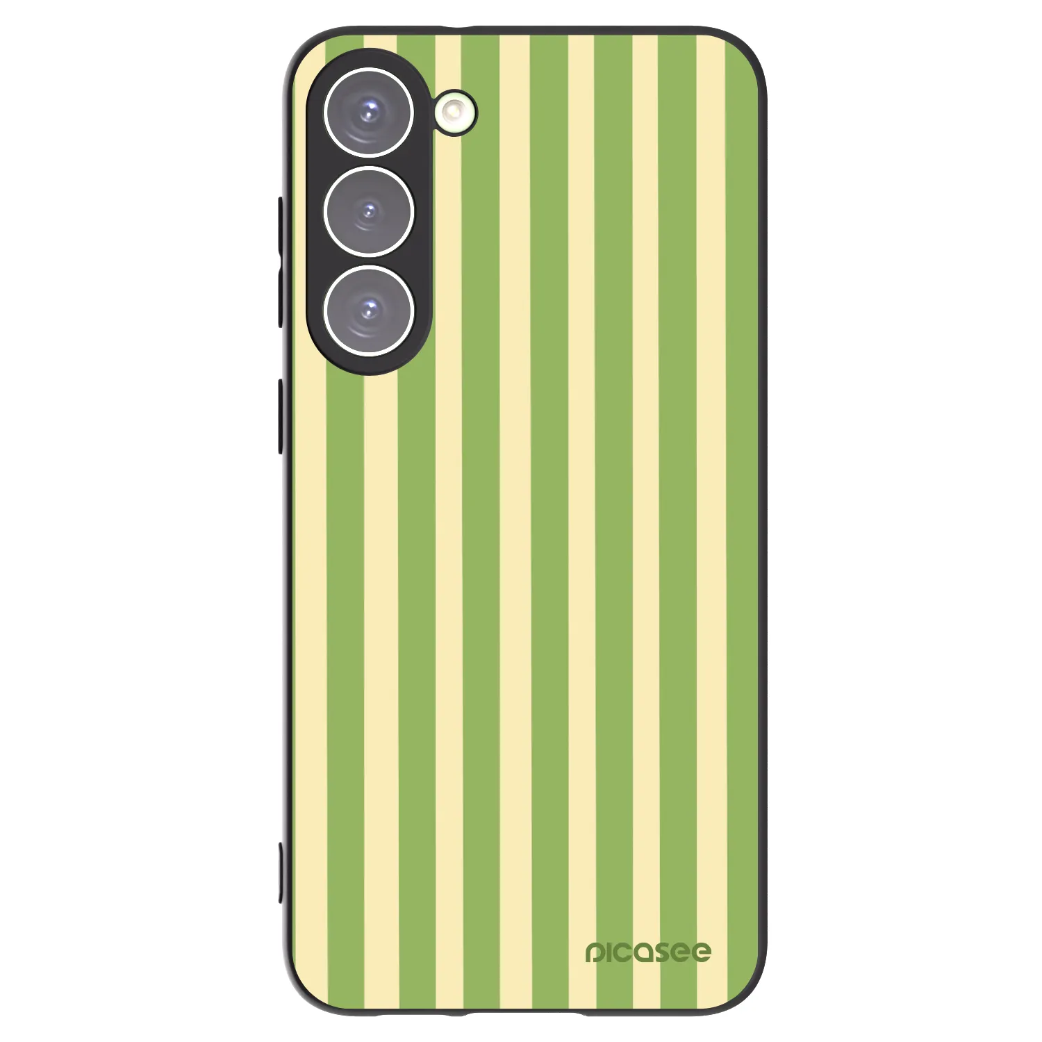 Picasee silikónový čierny obal pre Samsung Galaxy S23+ 5G - Lines Matcha