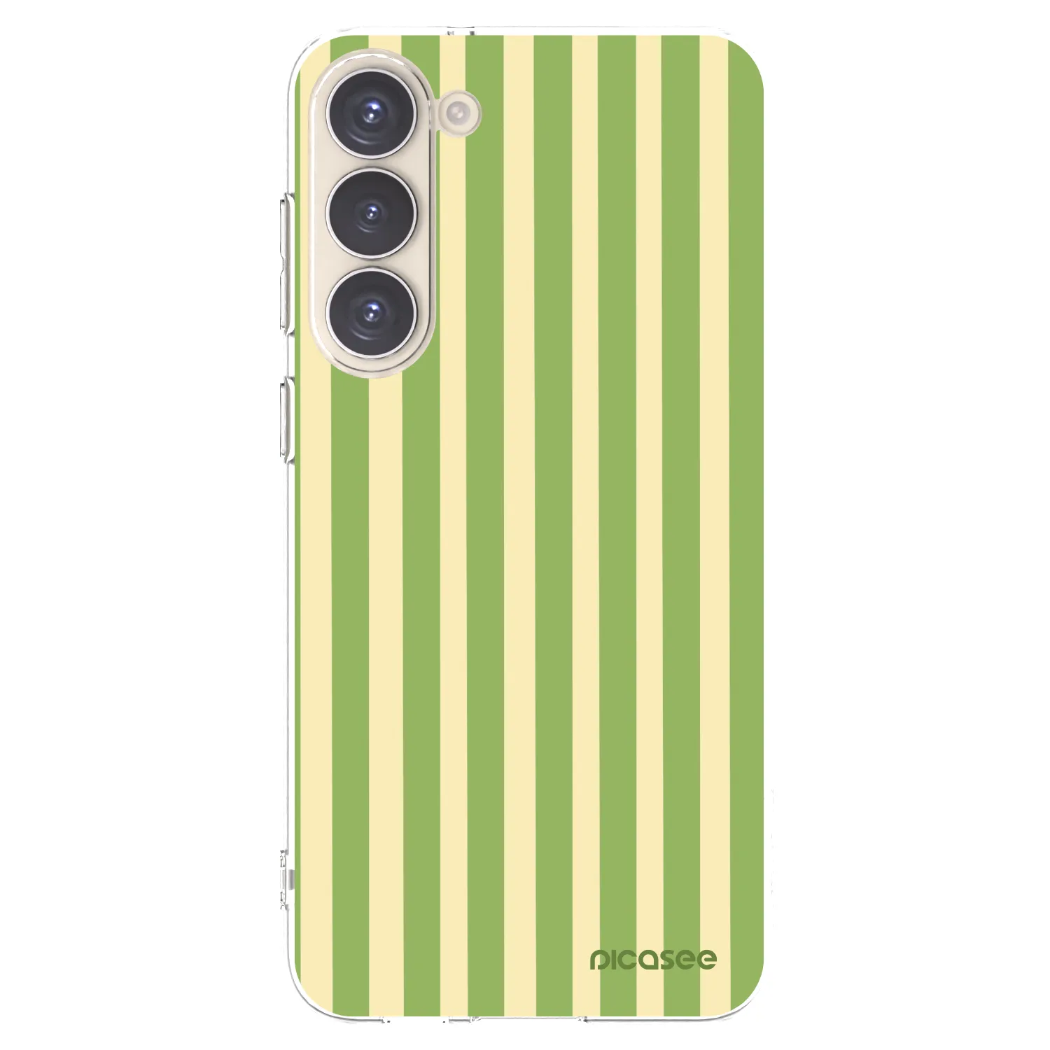 Picasee silikónový prehľadný obal pre Samsung Galaxy S23+ 5G - Lines Matcha