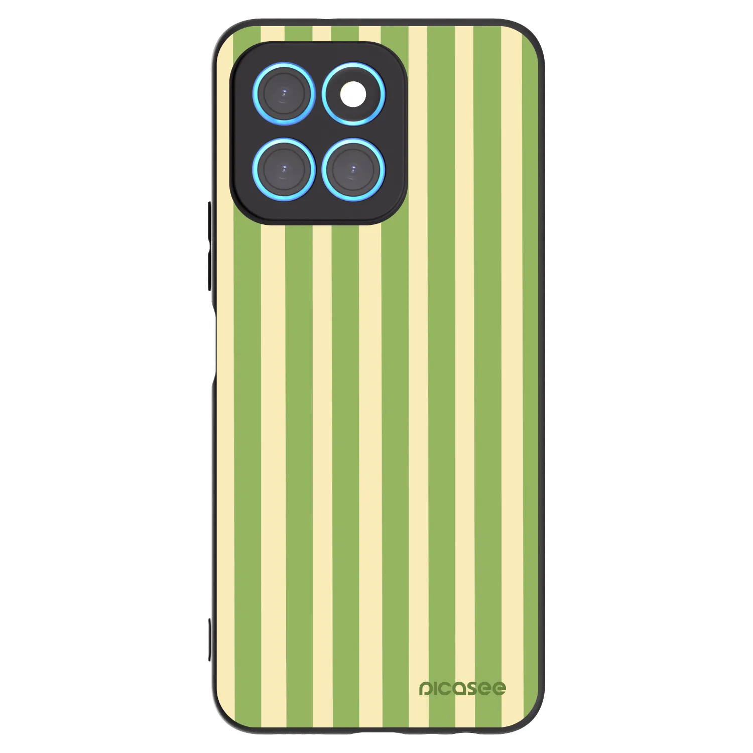 Picasee silikónový čierny obal pre Honor X6 - Lines Matcha