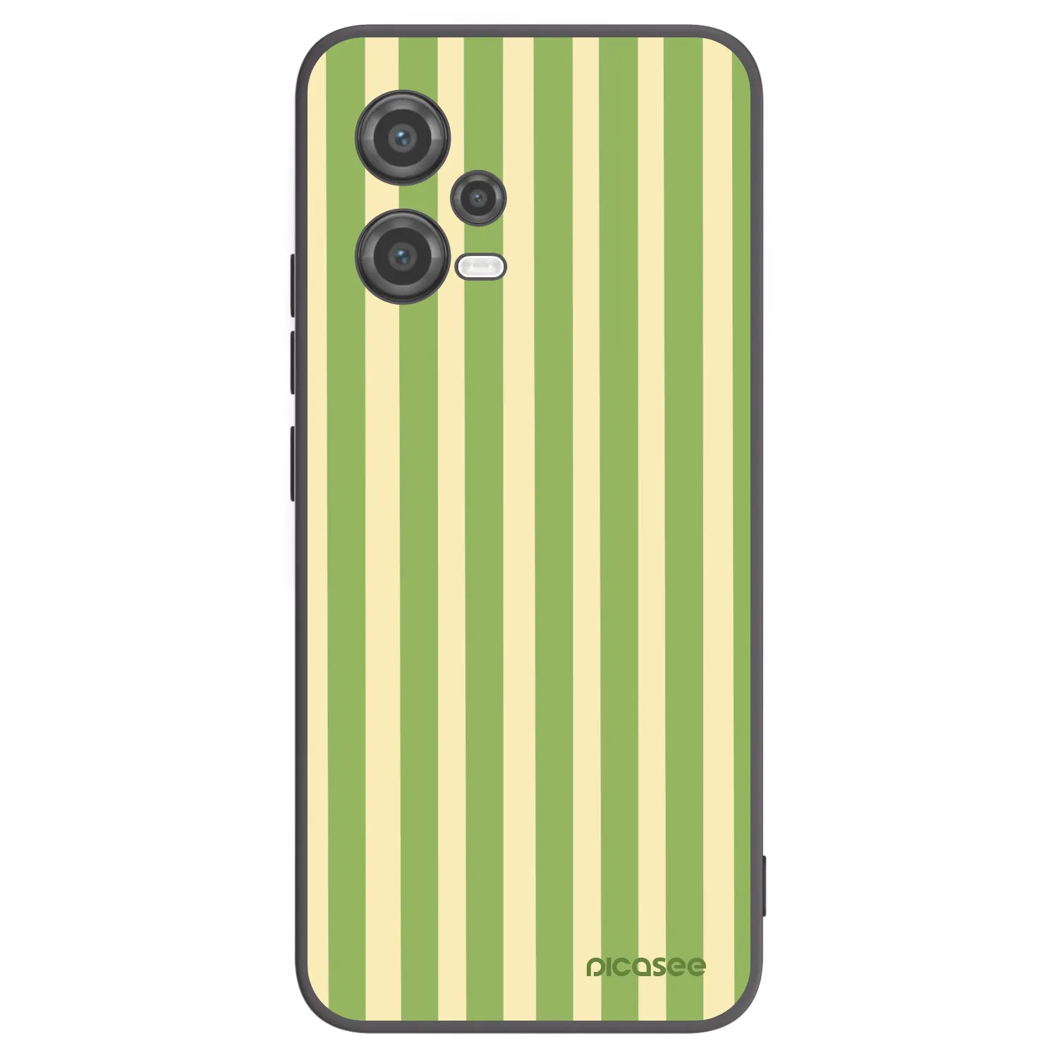 Picasee silikónový čierny obal pre Xiaomi Poco X5 - Lines Matcha