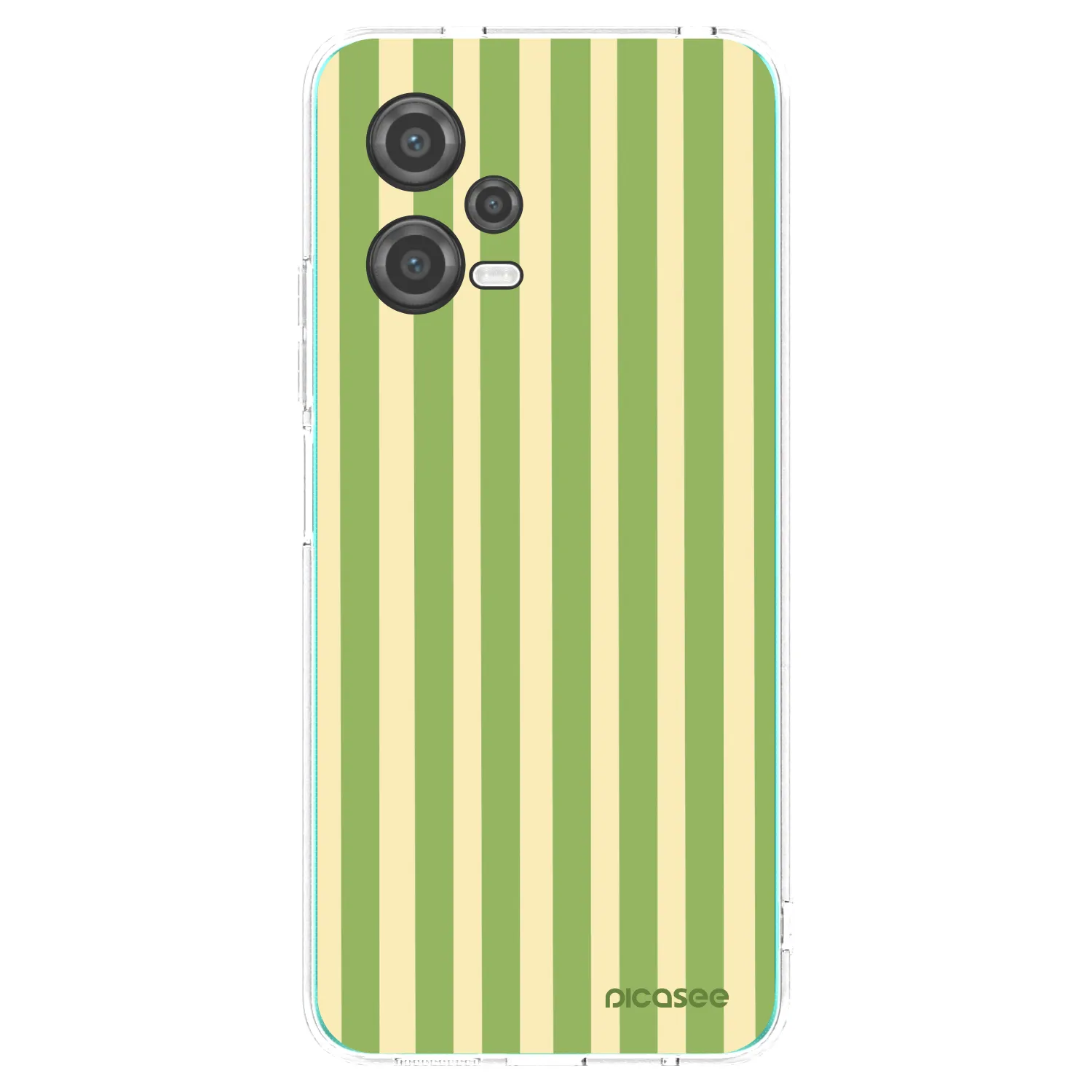 Picasee silikónový prehľadný obal pre Xiaomi Poco X5 - Lines Matcha
