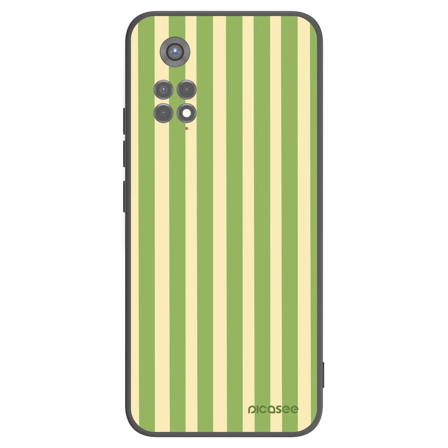 Picasee silikónový čierny obal pre Xiaomi Redmi Note 11S 5G - Lines Matcha