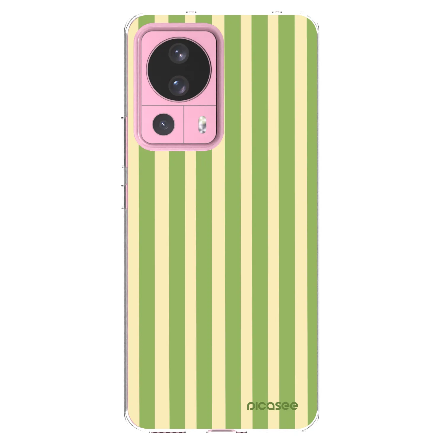 Picasee silikónový prehľadný obal pre Xiaomi 13 Lite - Lines Matcha