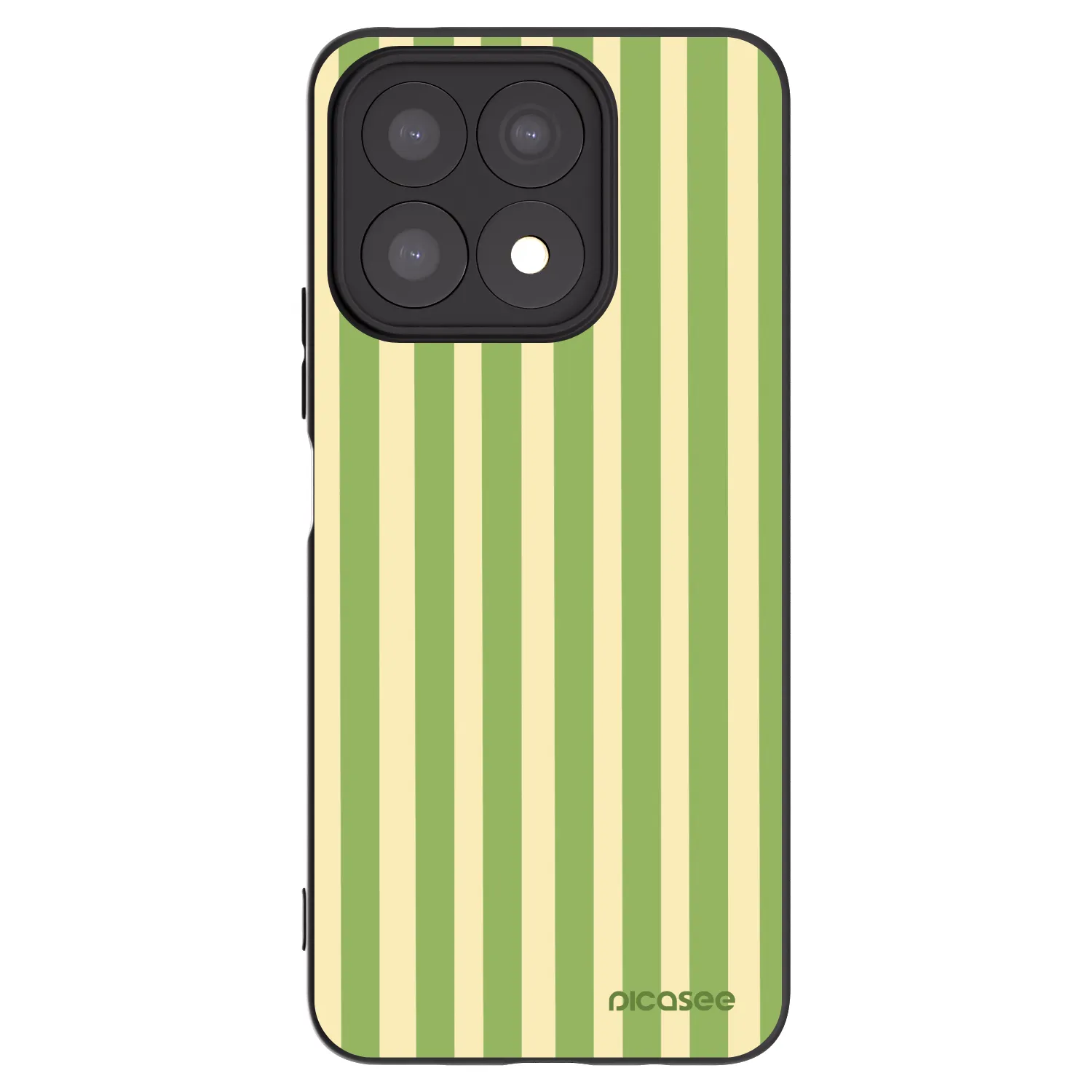 Picasee silikónový čierny obal pre Honor X8a - Lines Matcha