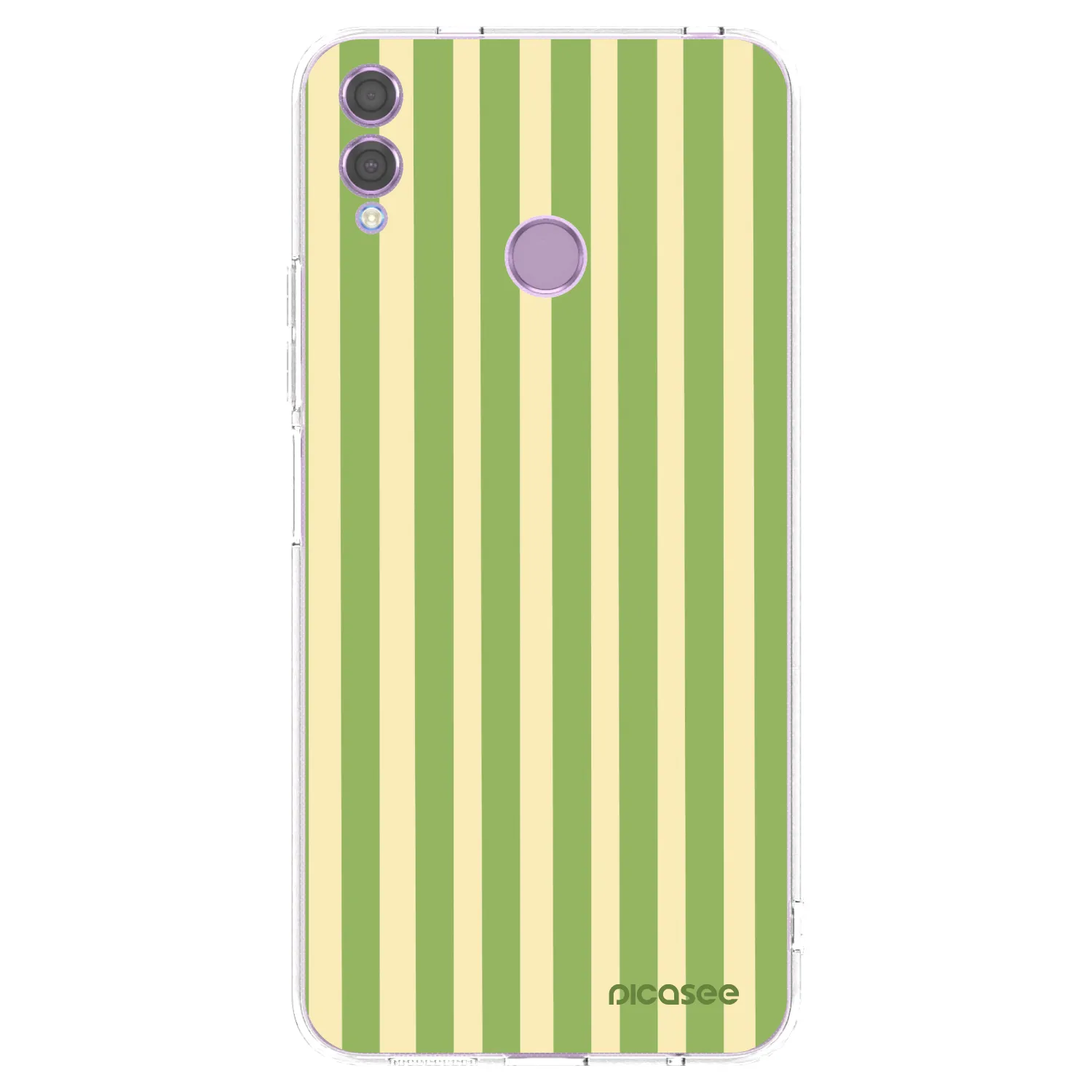 Picasee silikónový prehľadný obal pre Honor 8X - Lines Matcha