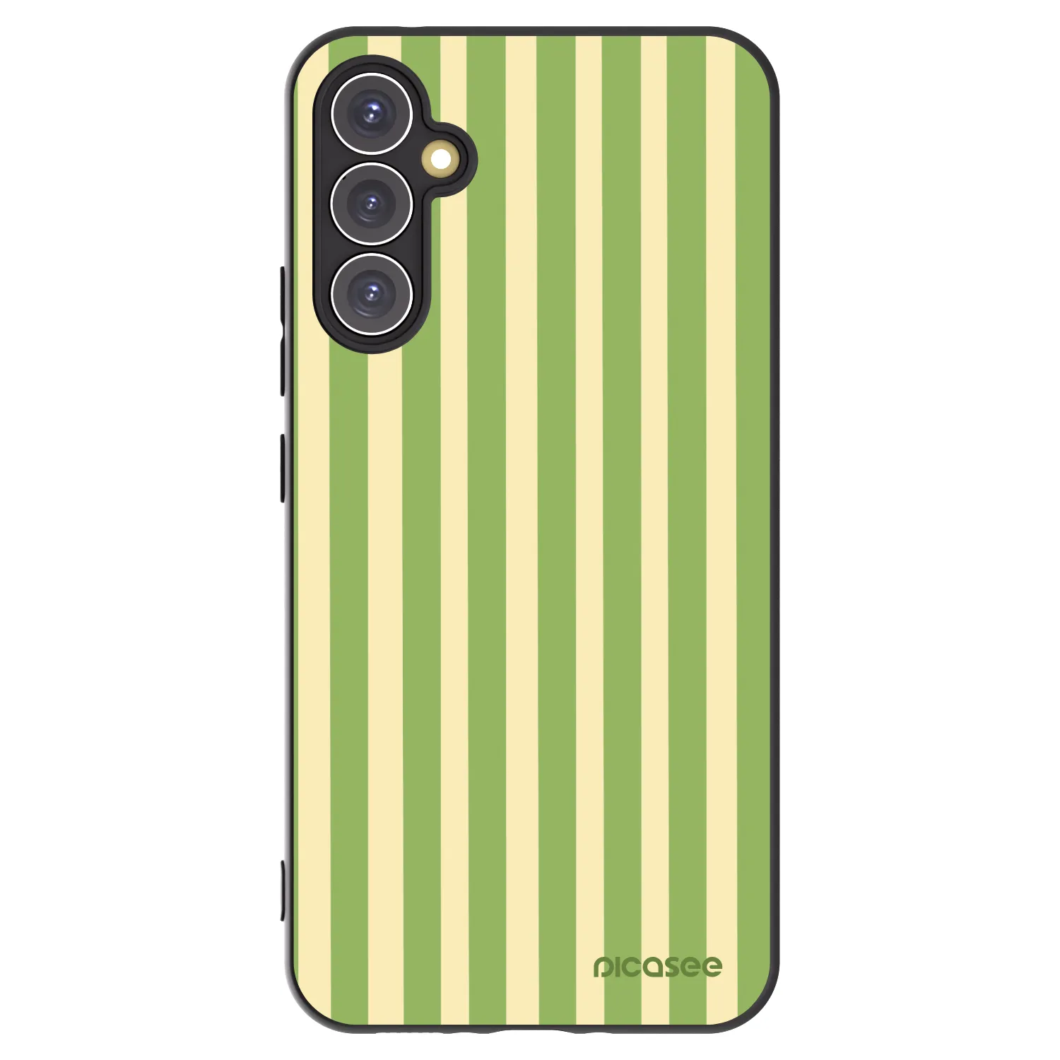 Picasee silikónový čierny obal pre Samsung Galaxy A34 5G A346B - Lines Matcha