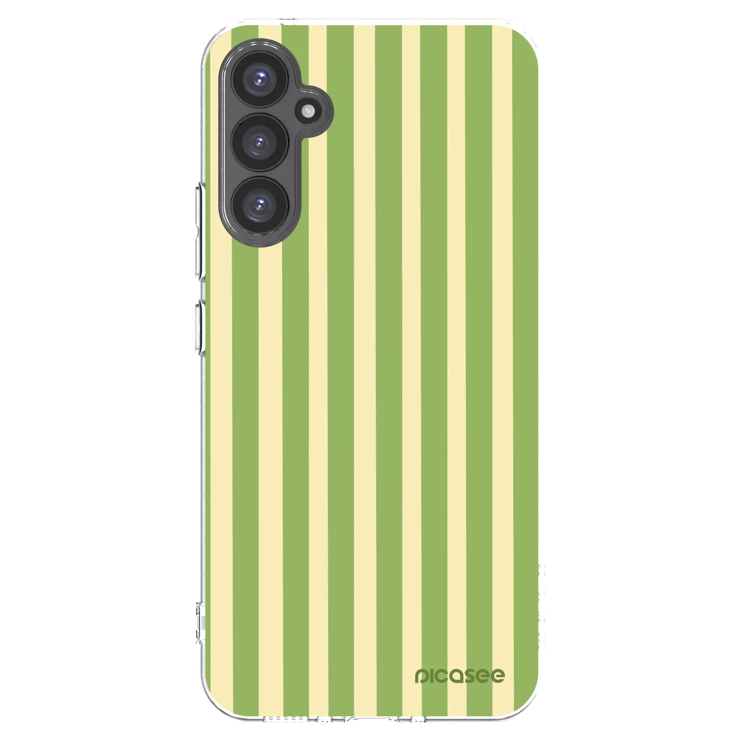 Picasee silikónový prehľadný obal pre Samsung Galaxy A34 5G A346B - Lines Matcha