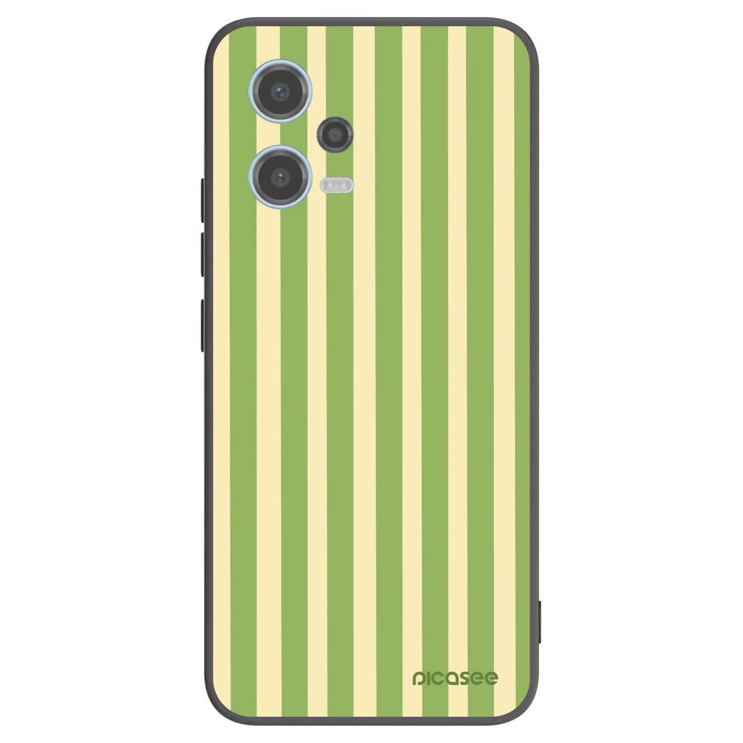 Picasee silikónový čierny obal pre Xiaomi Redmi Note 12 5G - Lines Matcha