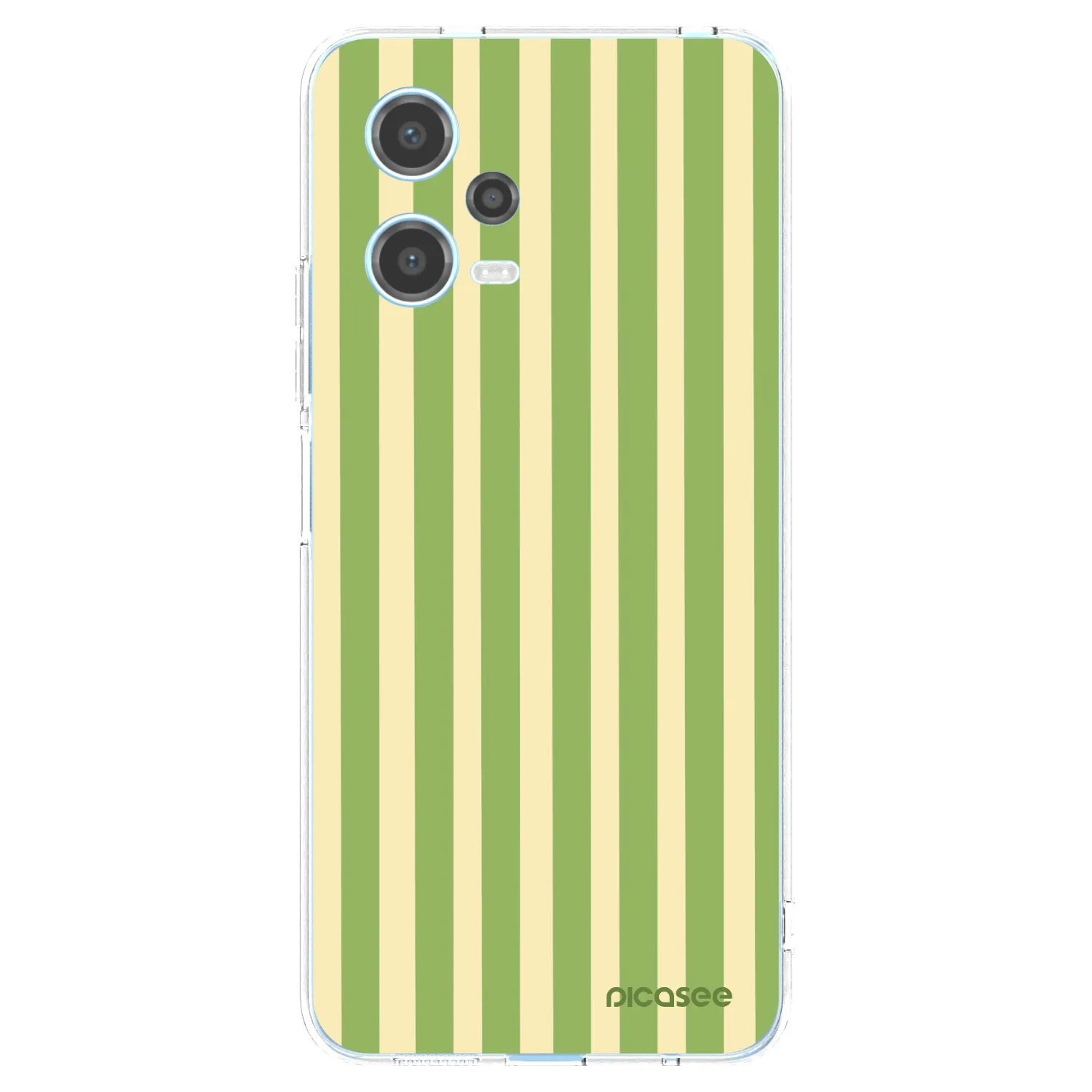 Picasee silikónový prehľadný obal pre Xiaomi Redmi Note 12 5G - Lines Matcha