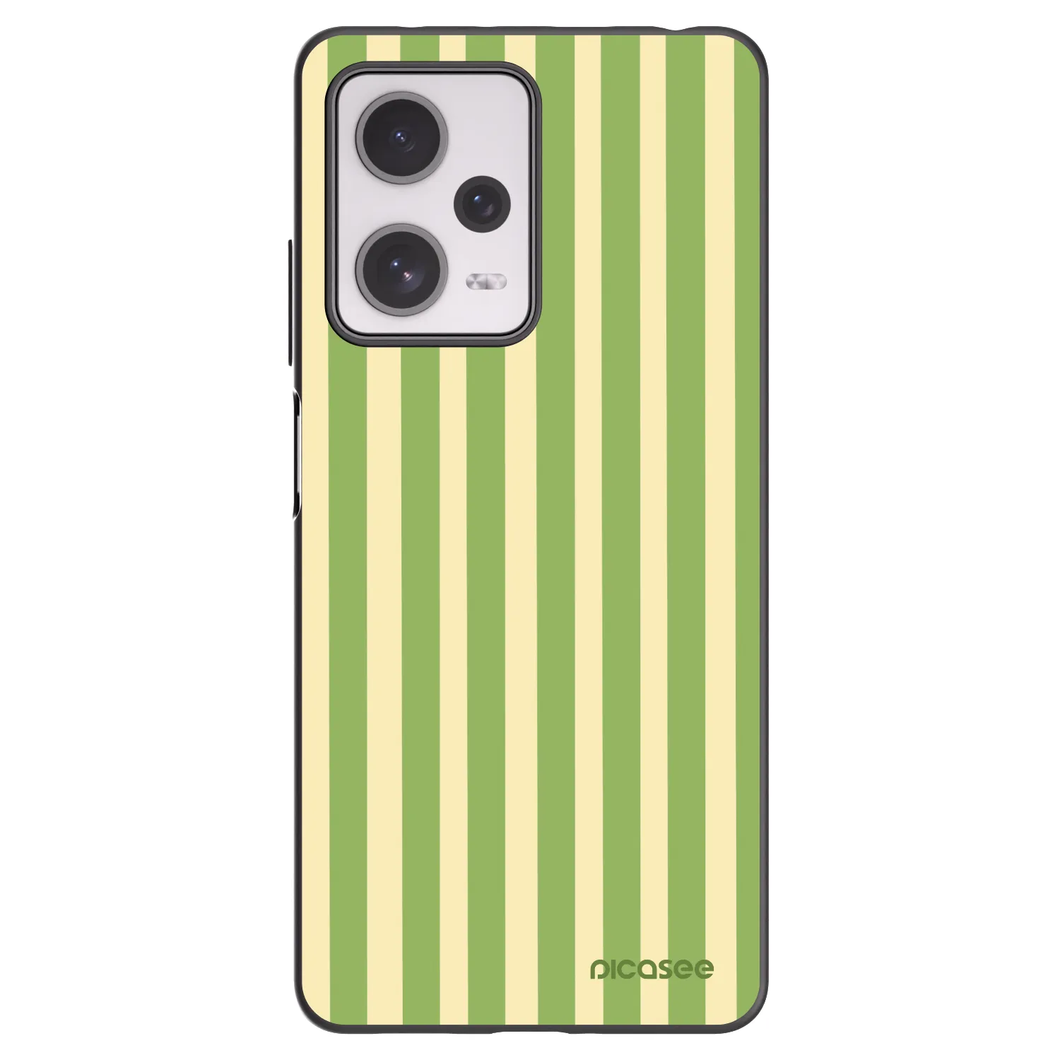 Picasee silikónový čierny obal pre Xiaomi Redmi Note 12 Pro+ 5G - Lines Matcha