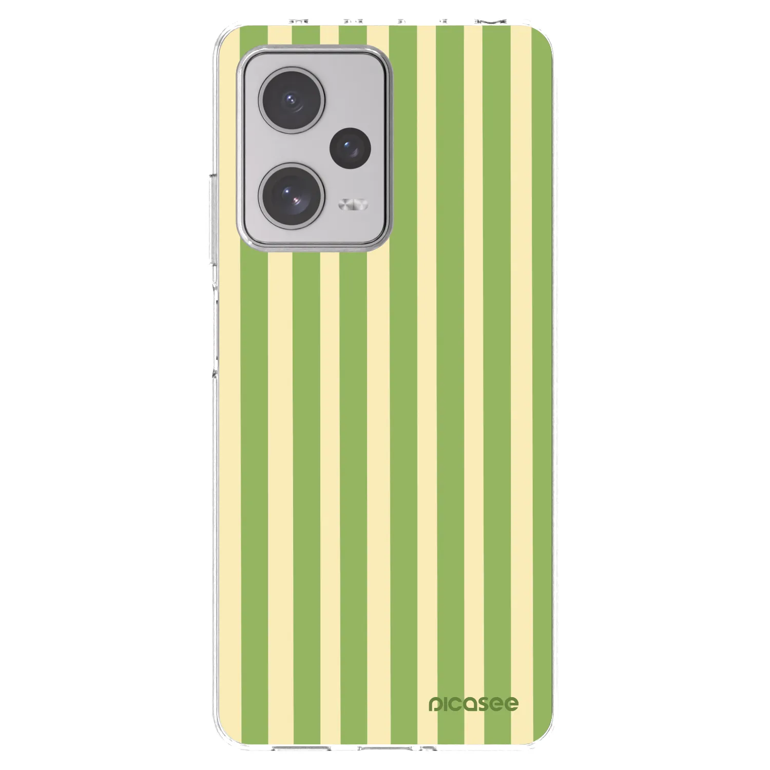 Picasee silikónový prehľadný obal pre Xiaomi Redmi Note 12 Pro+ 5G - Lines Matcha