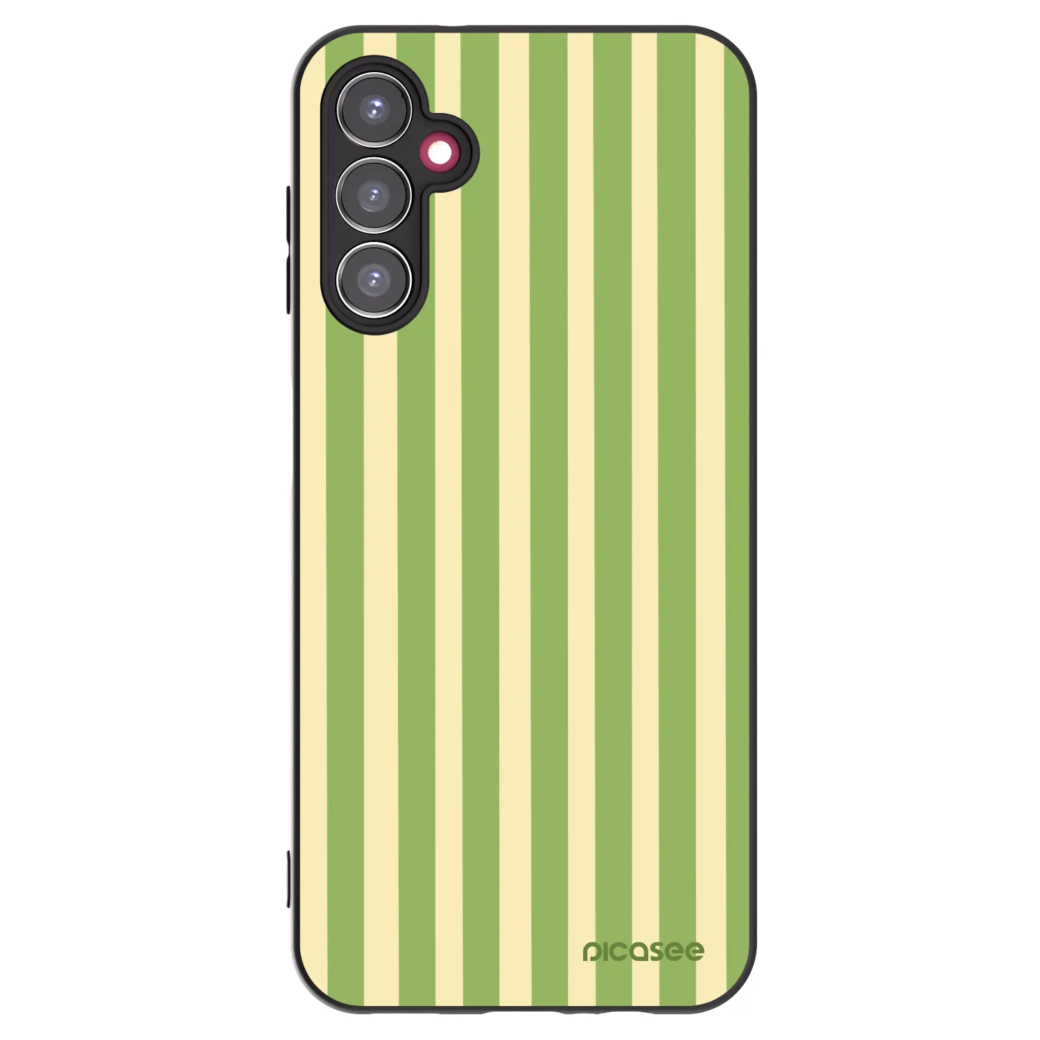 Picasee silikónový čierny obal pre Samsung Galaxy A14 4G A145R - Lines Matcha