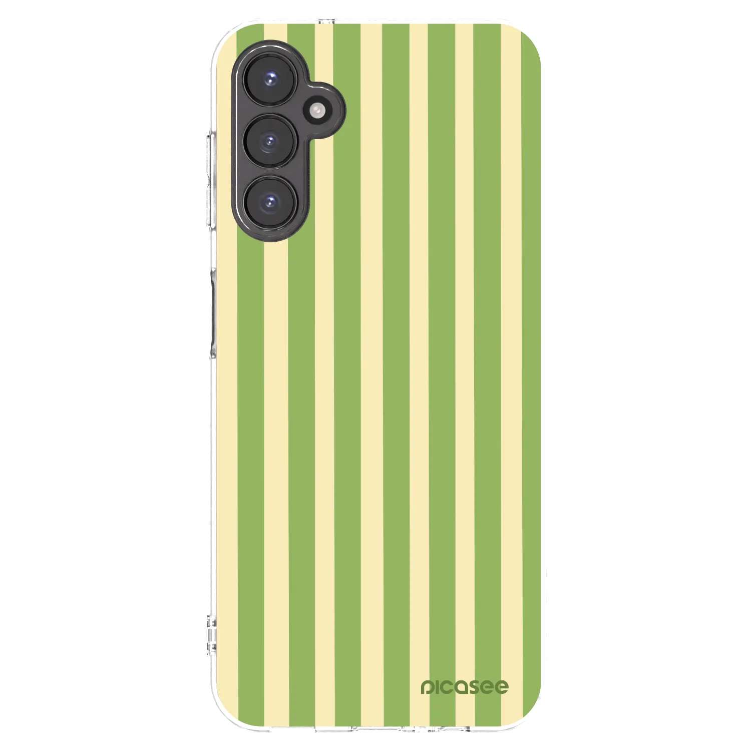 Picasee silikónový prehľadný obal pre Samsung Galaxy A14 4G A145R - Lines Matcha
