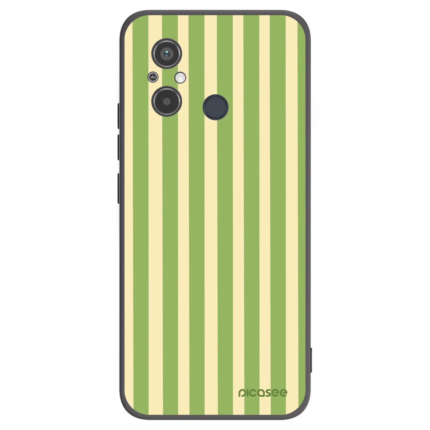 Picasee silikónový čierny obal pre Xiaomi Redmi 12C - Lines Matcha