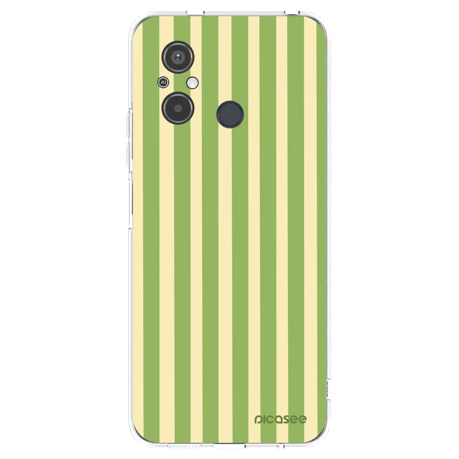 Picasee silikónový prehľadný obal pre Xiaomi Redmi 12C - Lines Matcha