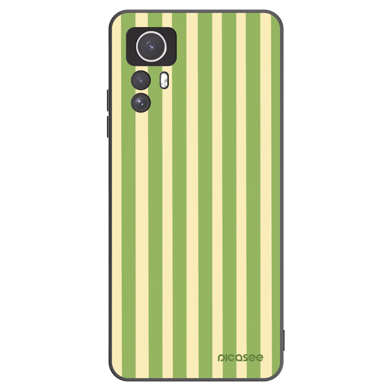 Picasee silikónový čierny obal pre Xiaomi Redmi Note 12S - Lines Matcha