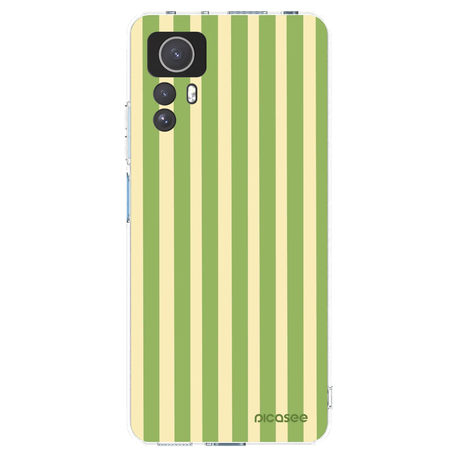 Picasee silikónový prehľadný obal pre Xiaomi Redmi Note 12S - Lines Matcha