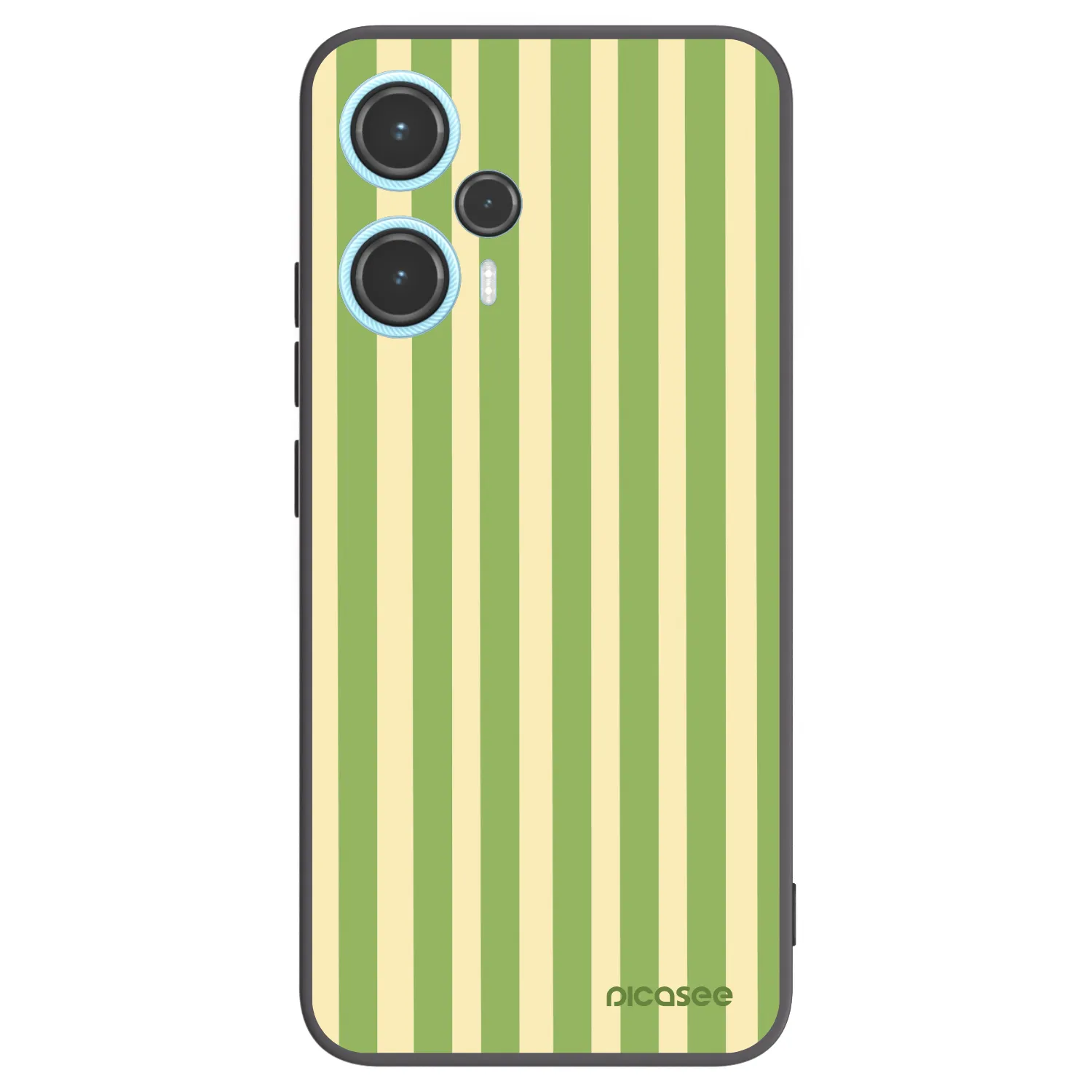 Picasee silikónový čierny obal pre Xiaomi Poco F5 - Lines Matcha
