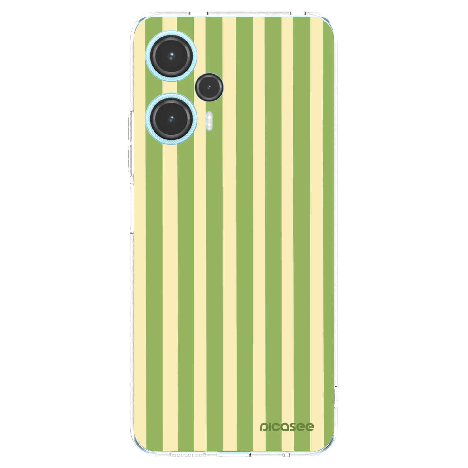 Picasee silikónový prehľadný obal pre Xiaomi Poco F5 - Lines Matcha