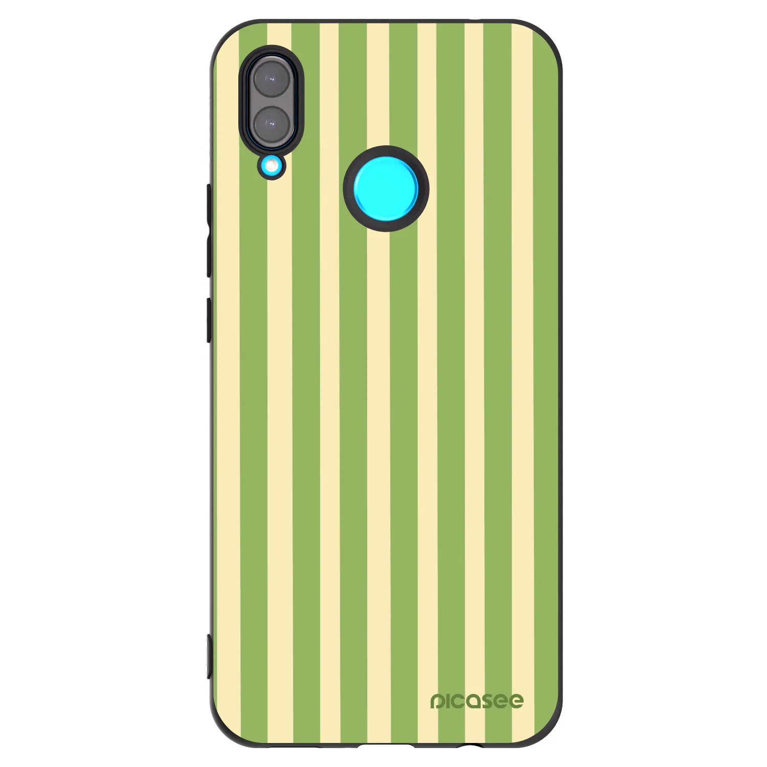 Picasee silikónový čierny obal pre Huawei Nova 3i - Lines Matcha