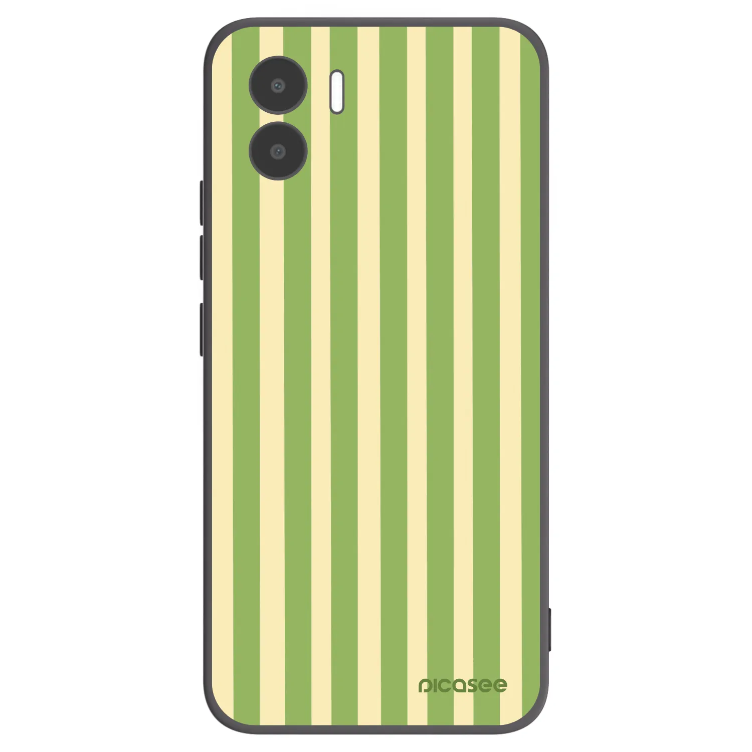 Picasee silikónový čierny obal pre Xiaomi Redmi A2 - Lines Matcha