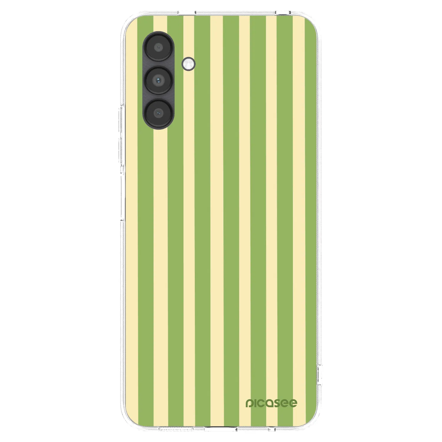 Picasee silikónový prehľadný obal pre Samsung Galaxy A04s A047F - Lines Matcha