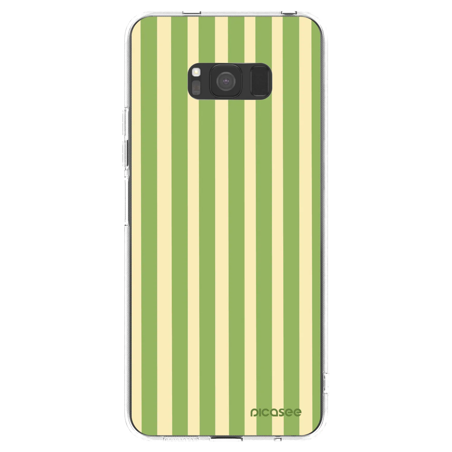 Picasee silikónový prehľadný obal pre Samsung Galaxy S8 G950F - Lines Matcha