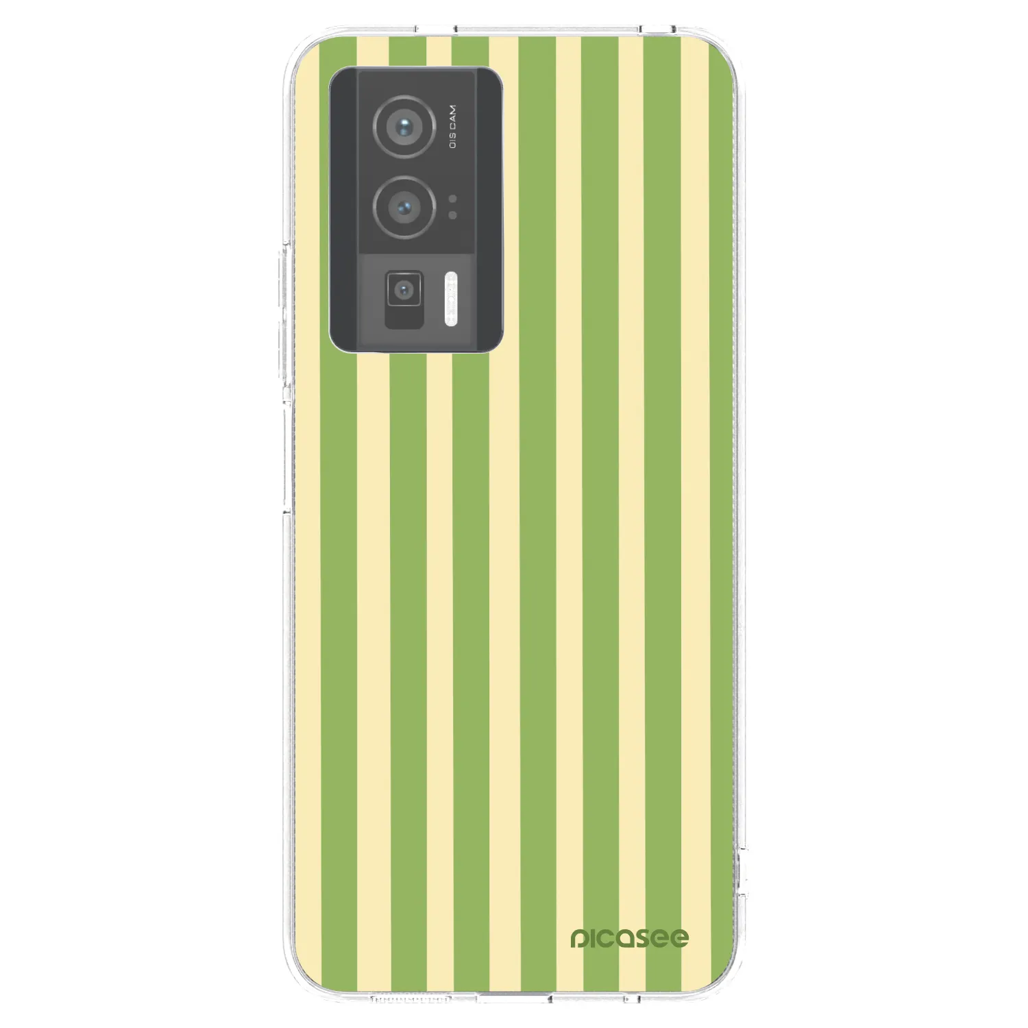 Picasee silikónový prehľadný obal pre Xiaomi Poco F5 Pro 5G - Lines Matcha