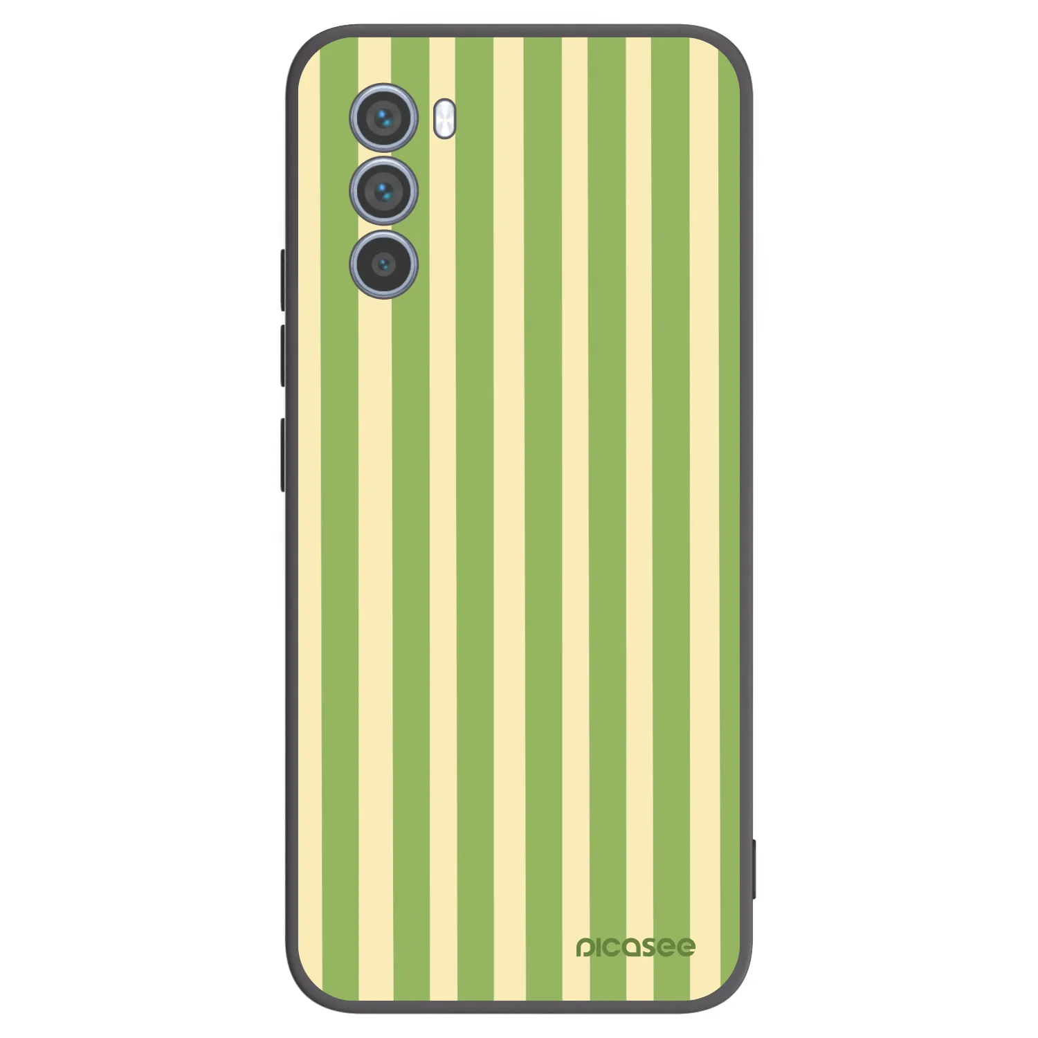 Picasee silikónový čierny obal pre Motorola Moto G62 - Lines Matcha