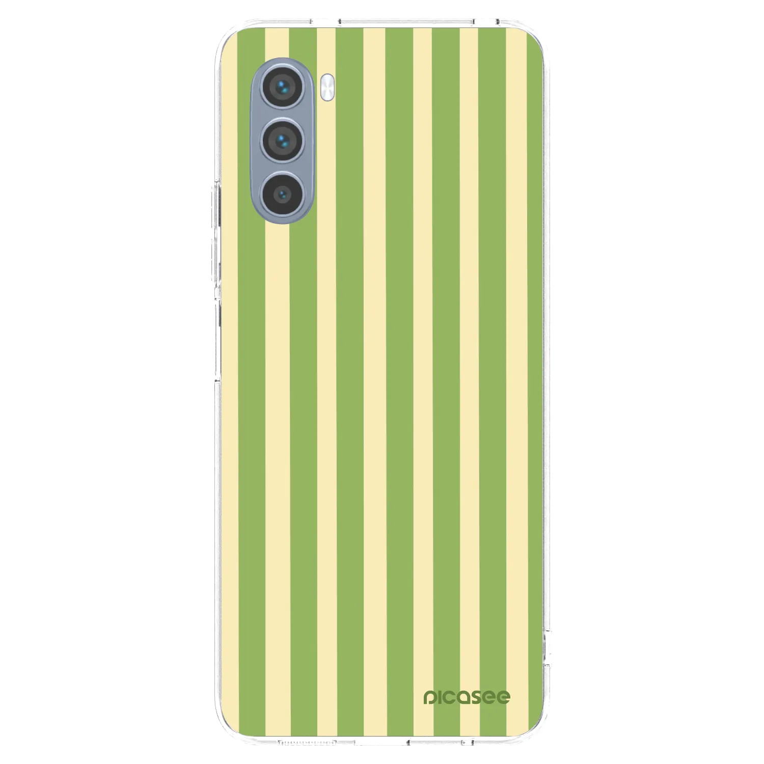 Picasee silikónový prehľadný obal pre Motorola Moto G62 - Lines Matcha