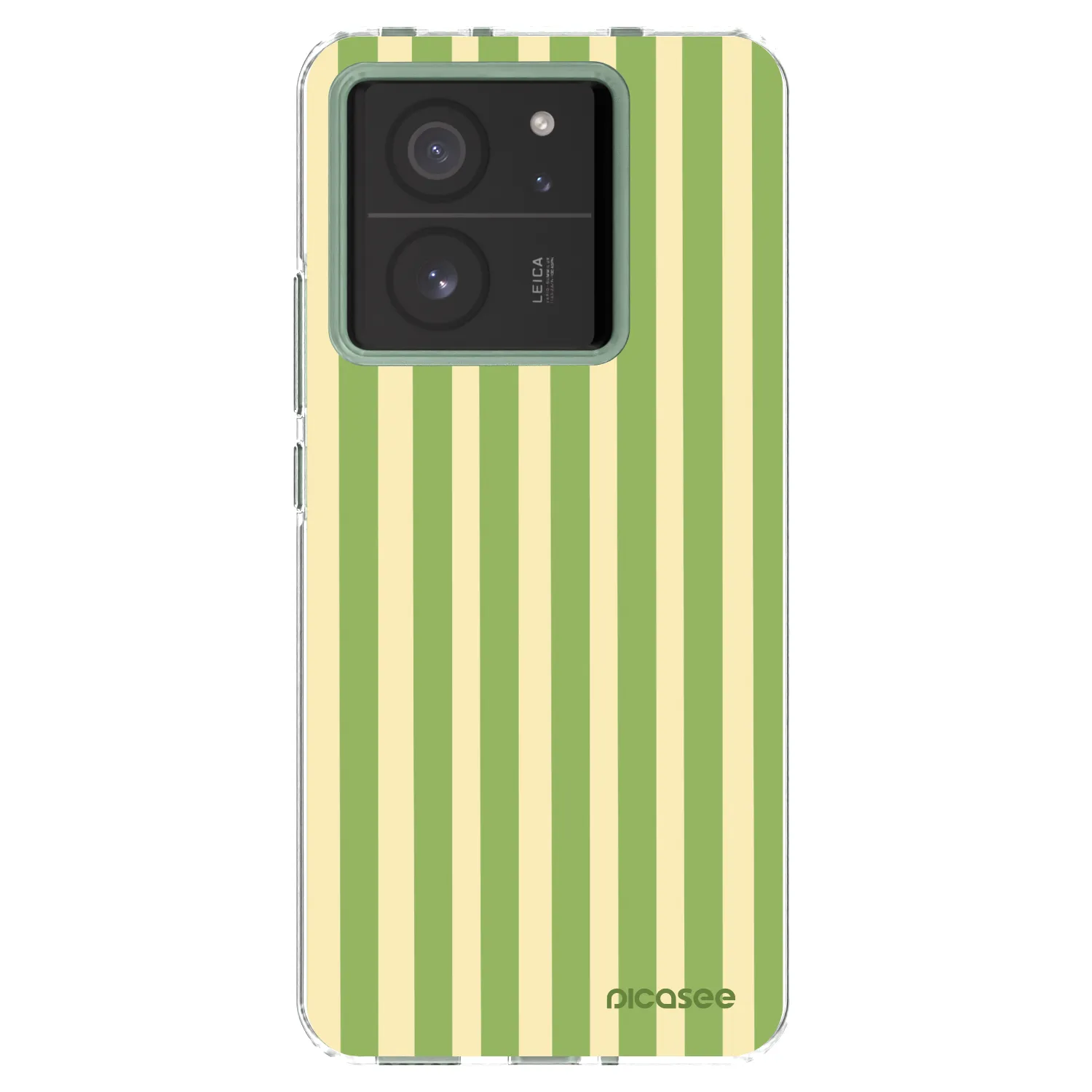 Picasee silikónový prehľadný obal pre Xiaomi 13T - Lines Matcha