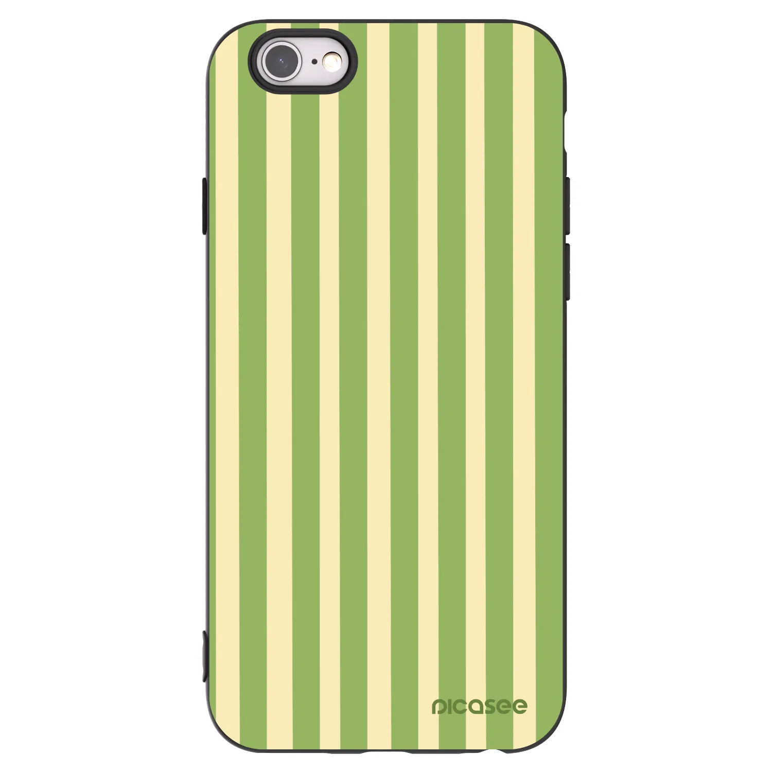 Picasee silikónový čierny obal pre Apple iPhone 6/6S - Lines Matcha