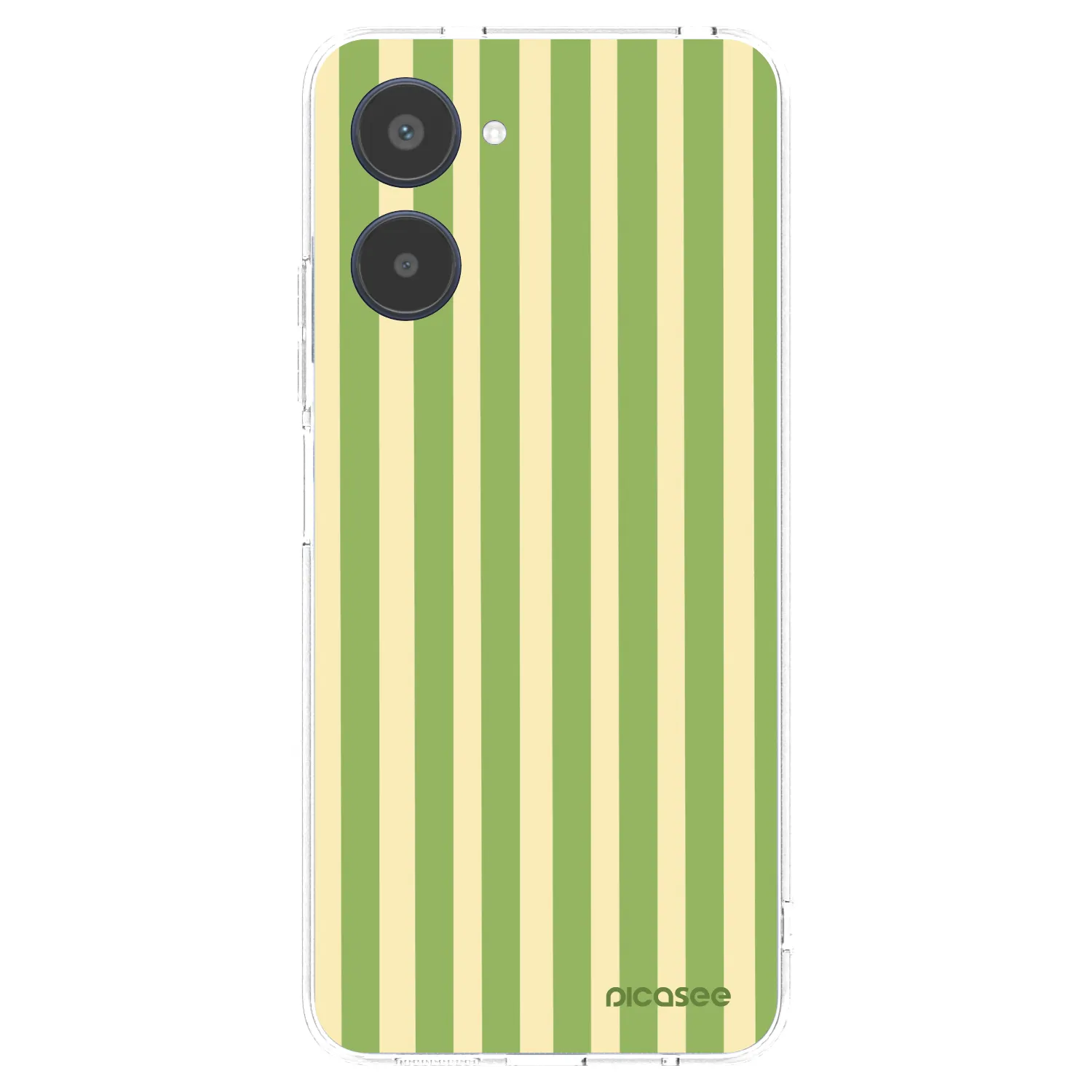 Picasee silikónový prehľadný obal pre Realme 10 4G - Lines Matcha