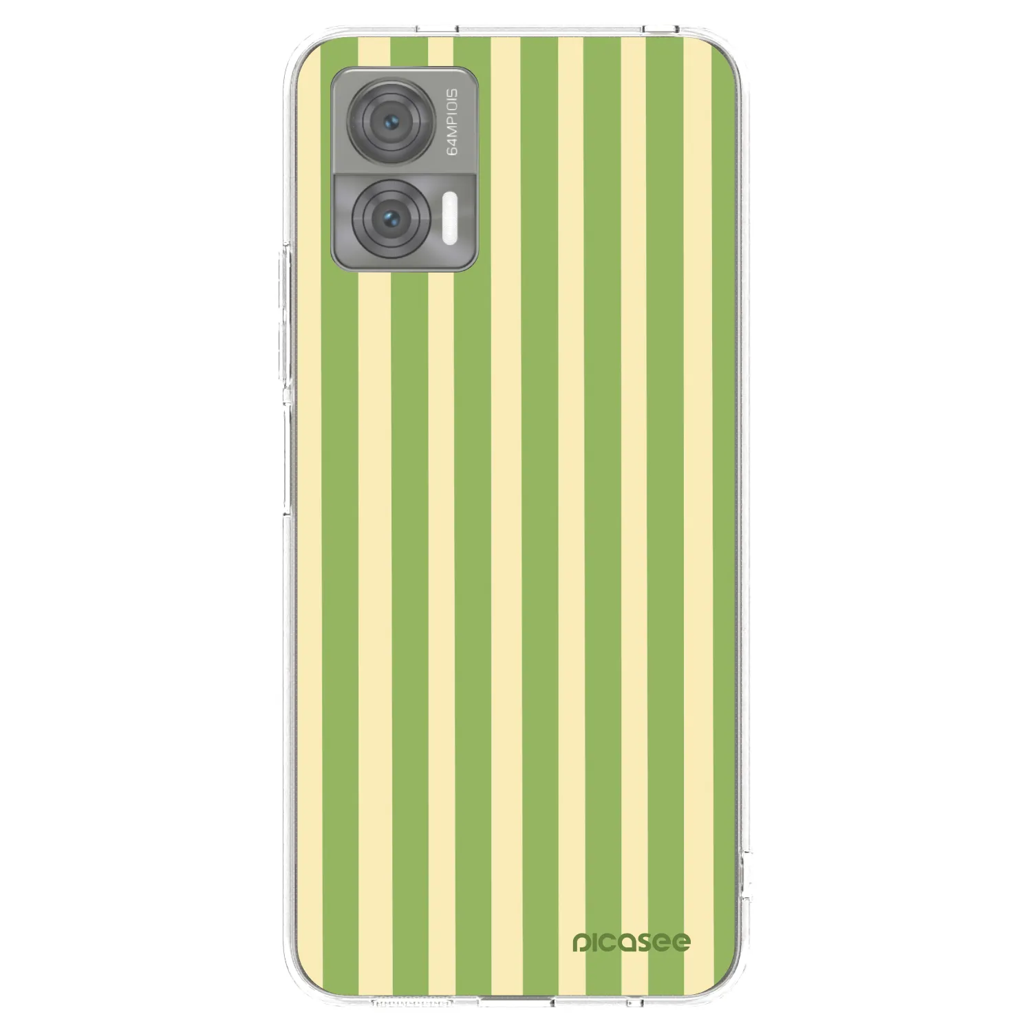Picasee silikónový prehľadný obal pre Motorola Edge 30 Neo - Lines Matcha