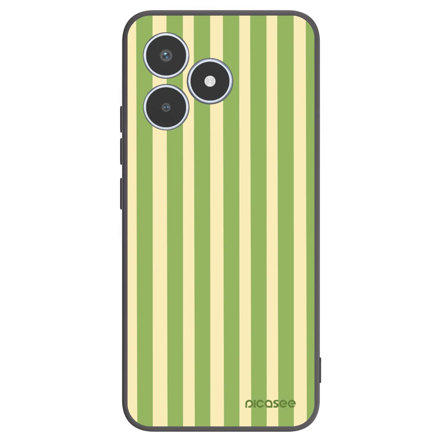 Picasee silikónový čierny obal pre Realme C53 - Lines Matcha