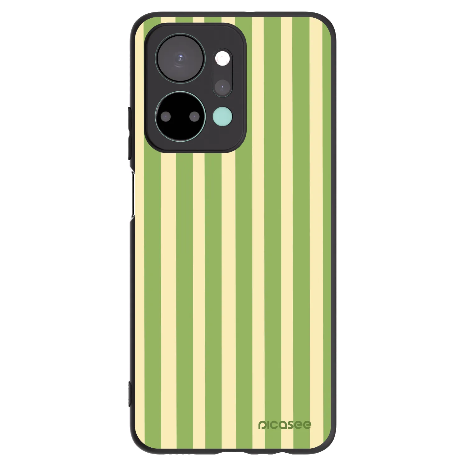 Picasee silikónový čierny obal pre Honor X7a - Lines Matcha