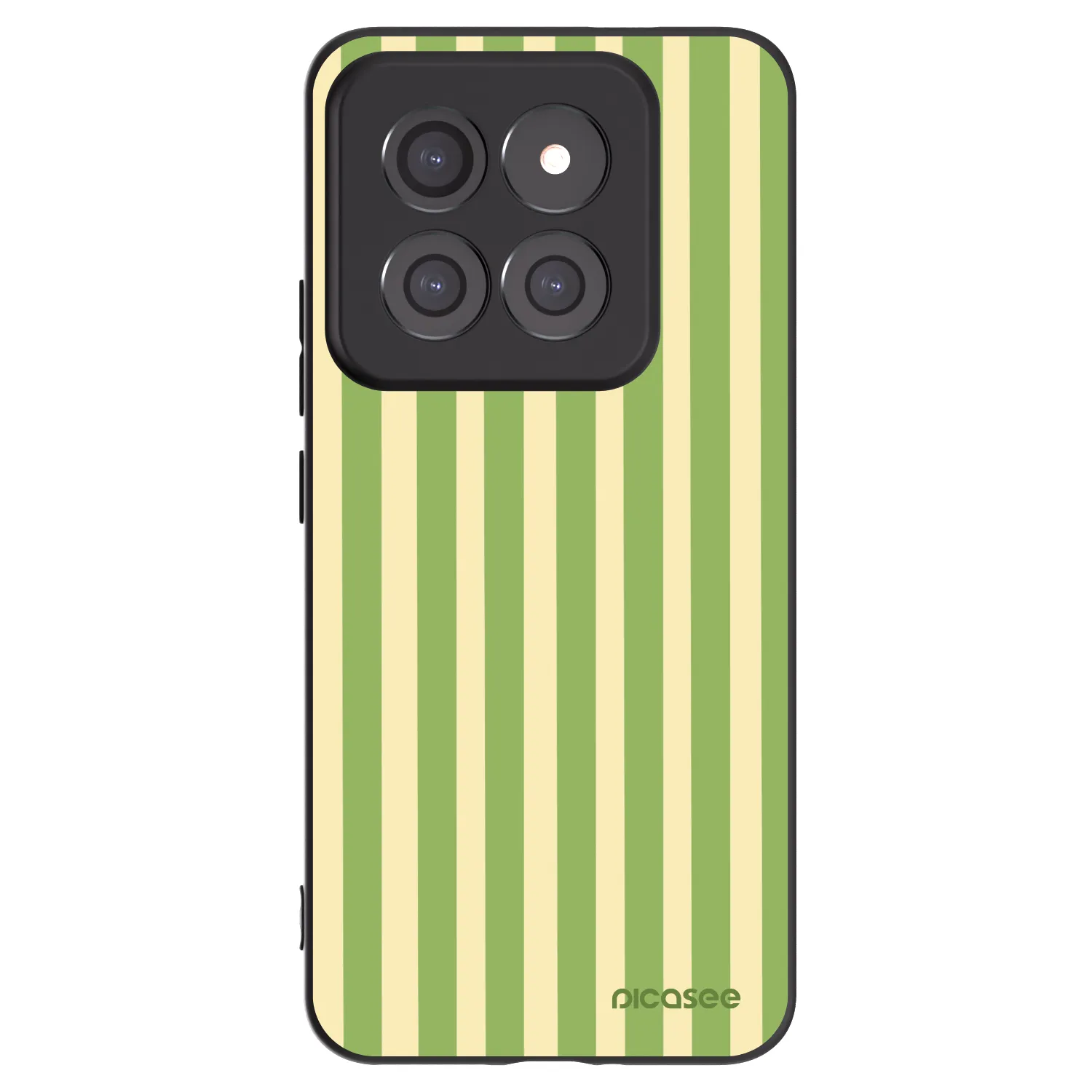 Picasee silikónový čierny obal pre Xiaomi 14 Pro - Lines Matcha
