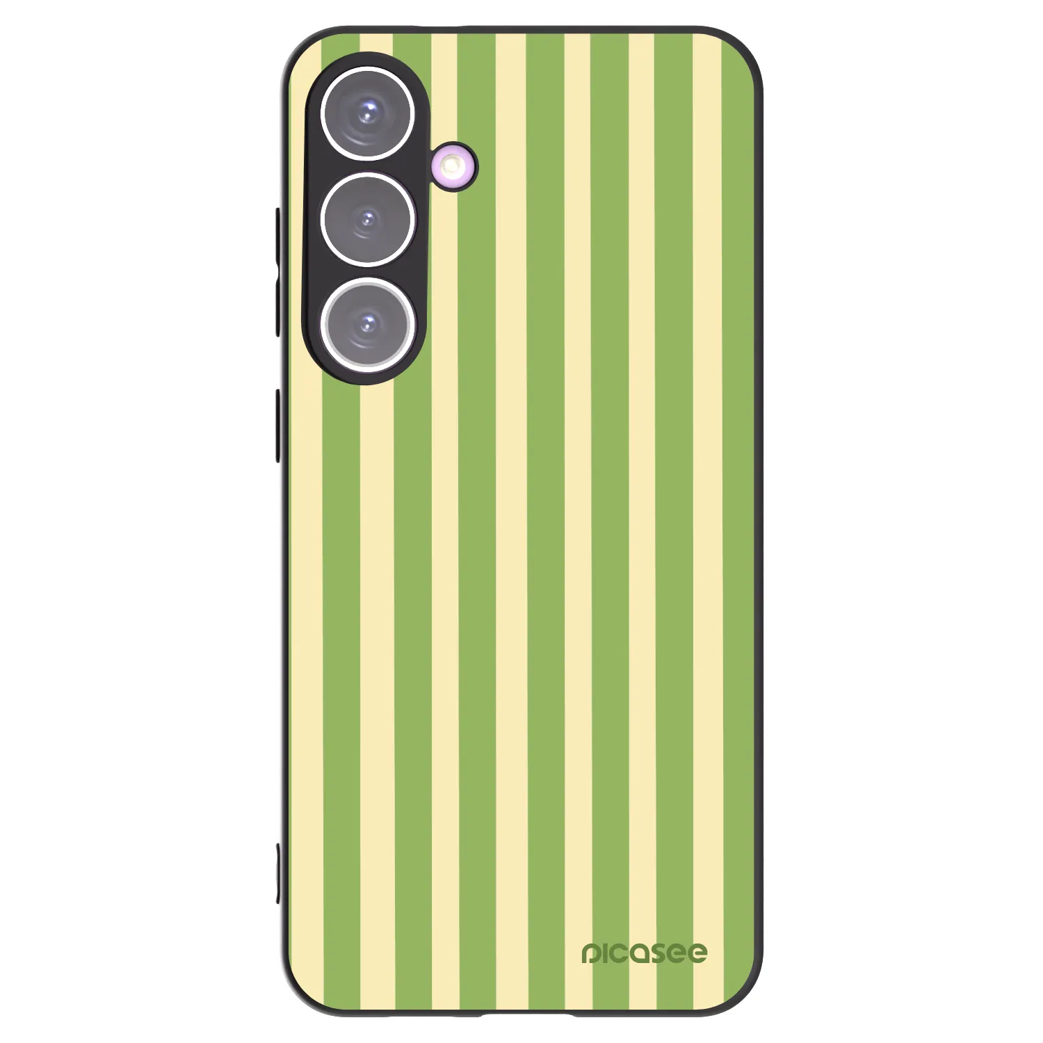 Picasee silikónový čierny obal pre Samsung Galaxy S24+ S926B 5G - Lines Matcha