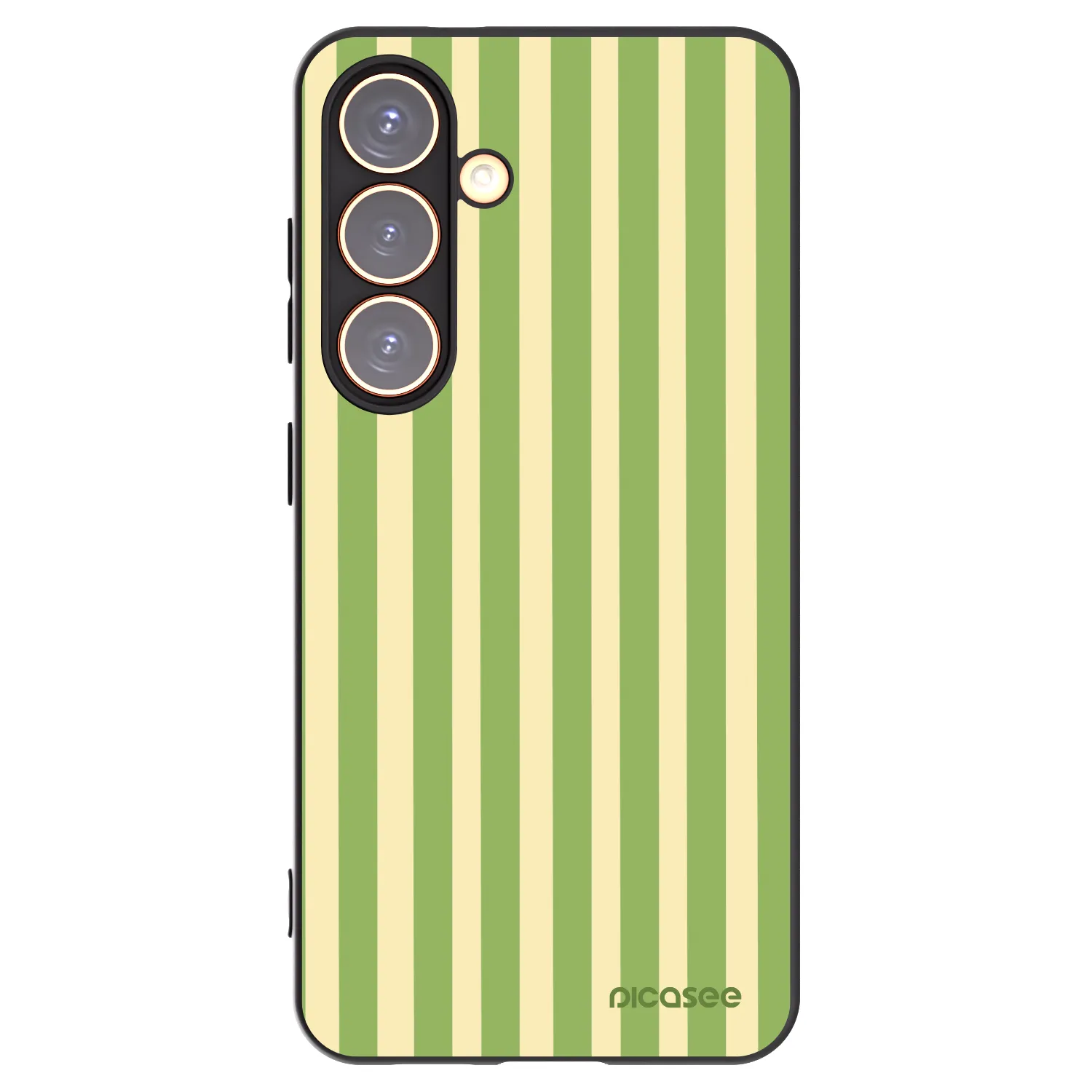 Picasee silikónový čierny obal pre Samsung Galaxy S24 S921B 5G - Lines Matcha