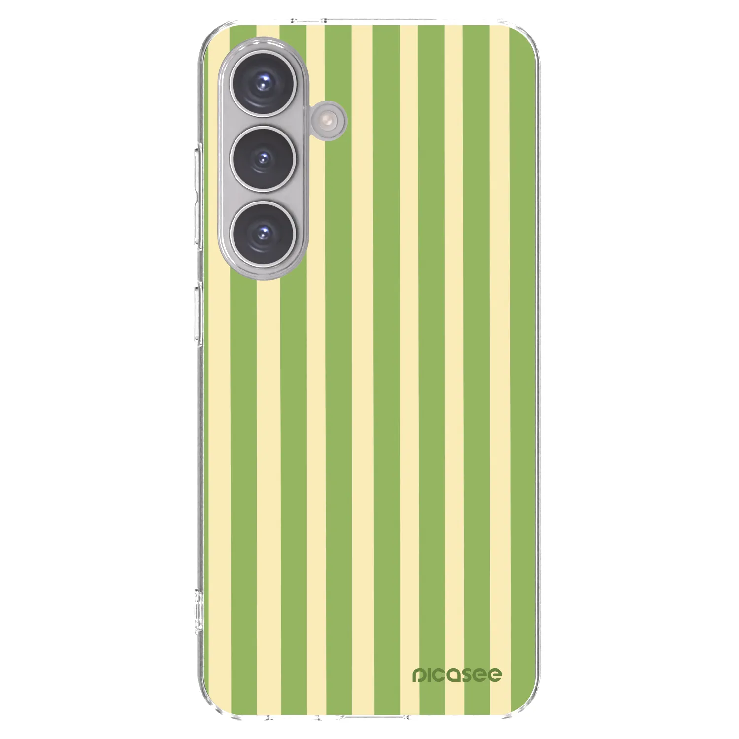 Picasee silikónový prehľadný obal pre Samsung Galaxy S24 S921B 5G - Lines Matcha