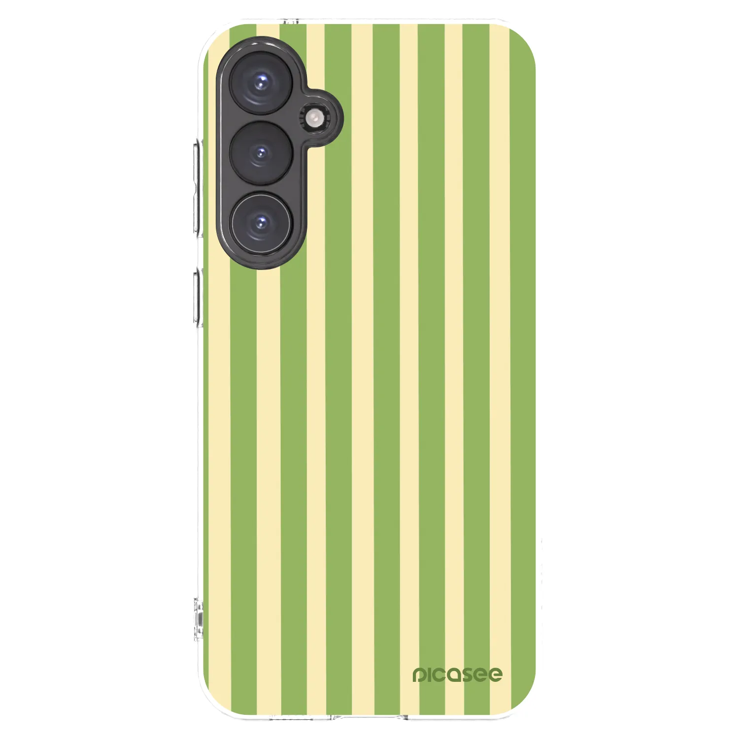 Picasee silikónový prehľadný obal pre Samsung Galaxy S23 FE S711B - Lines Matcha