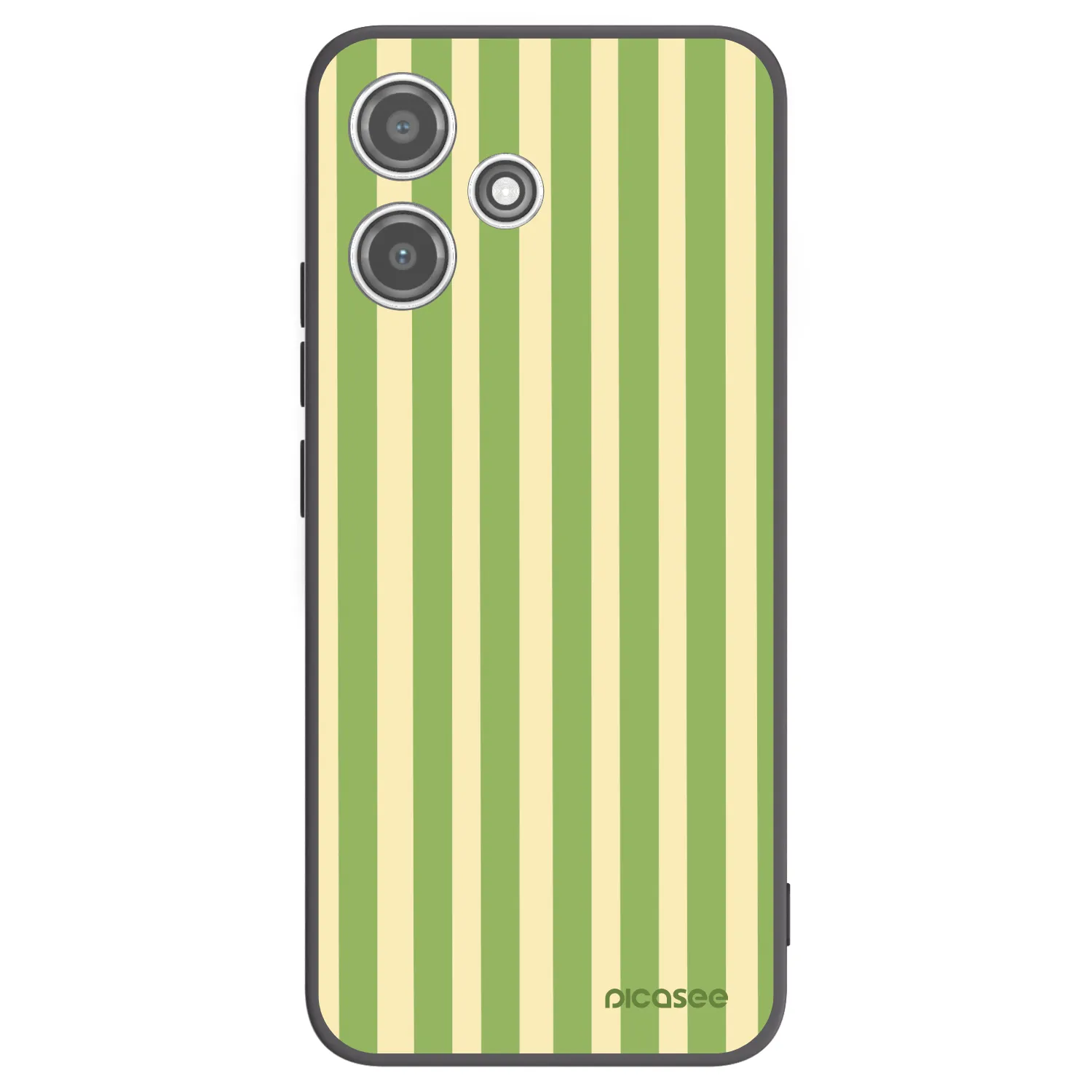 Picasee silikónový čierny obal pre Xiaomi Redmi 12 5G - Lines Matcha