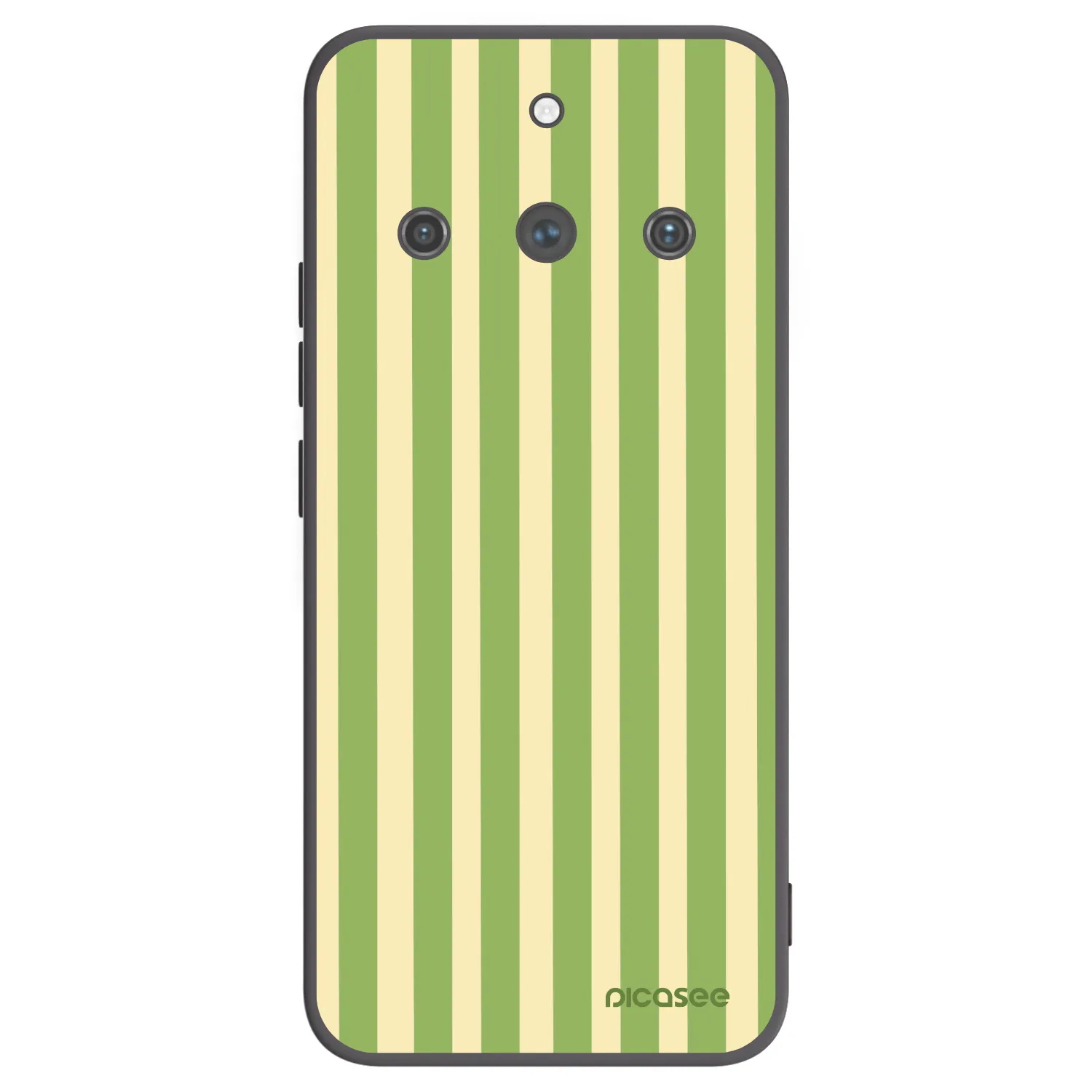 Picasee silikónový čierny obal pre Realme 11 Pro+ - Lines Matcha