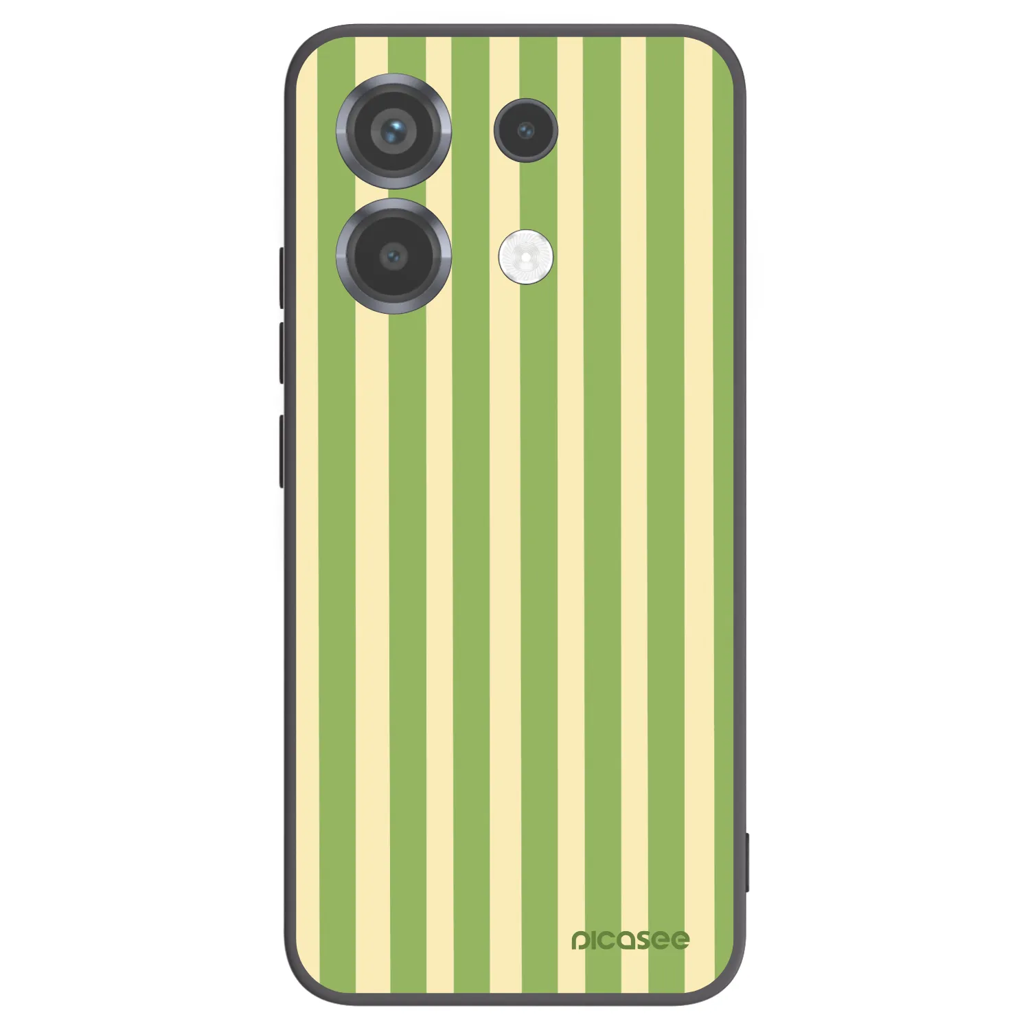 Picasee silikónový čierny obal pre Xiaomi Poco X6 - Lines Matcha